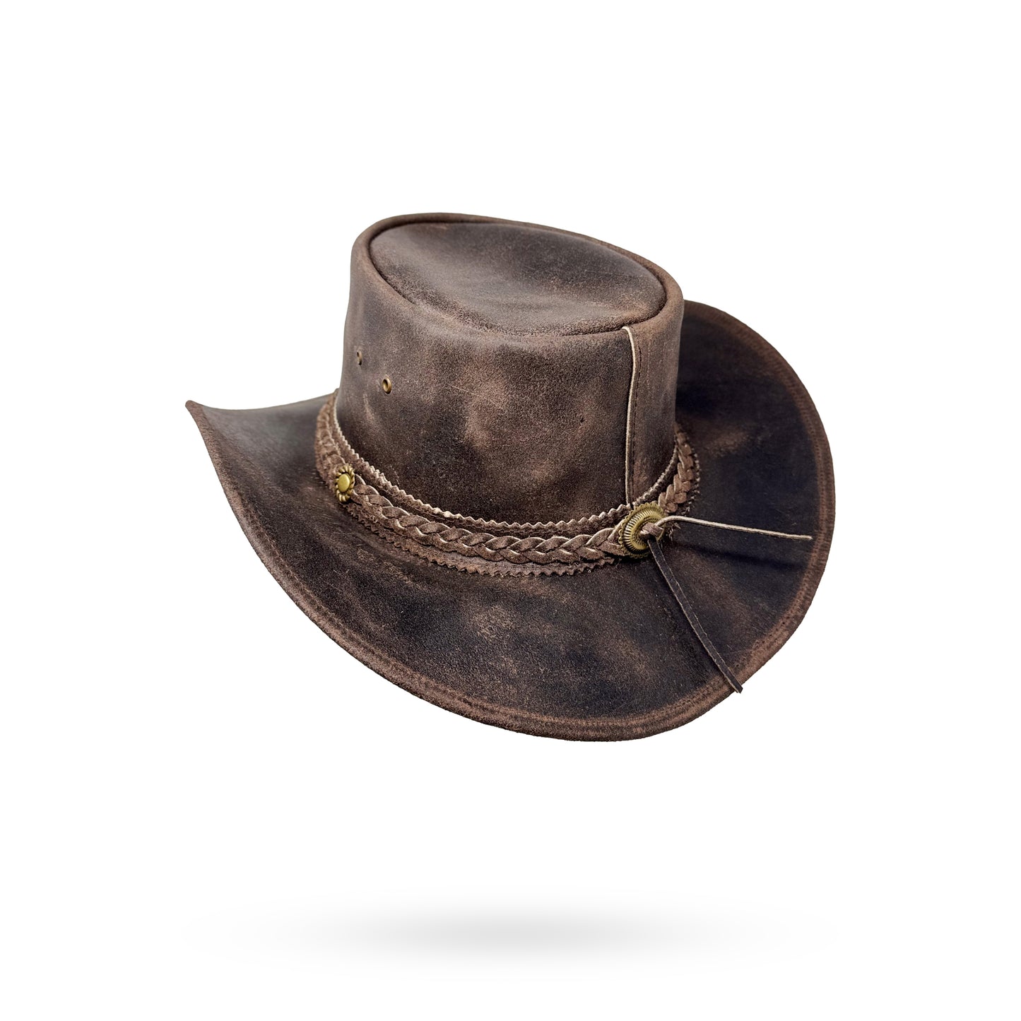 Lederhut Western Cowboy – Outdoor Hut Reiten, Wandern & Abenteuer Dusty Trail