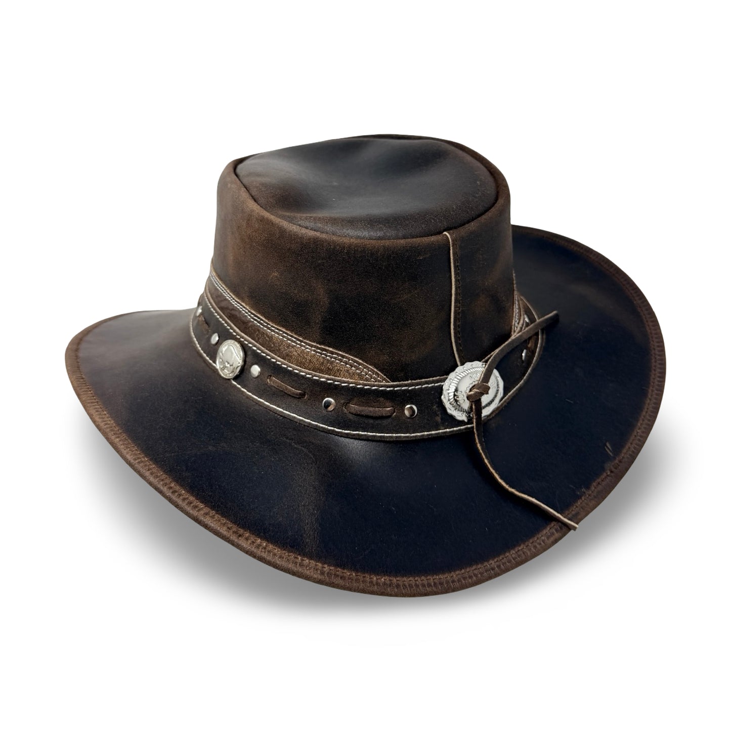 Charwood – Lederhut aus Crazy Horse Echtleder | Premium Cowboyhut & Westernhut für Damen und Herren