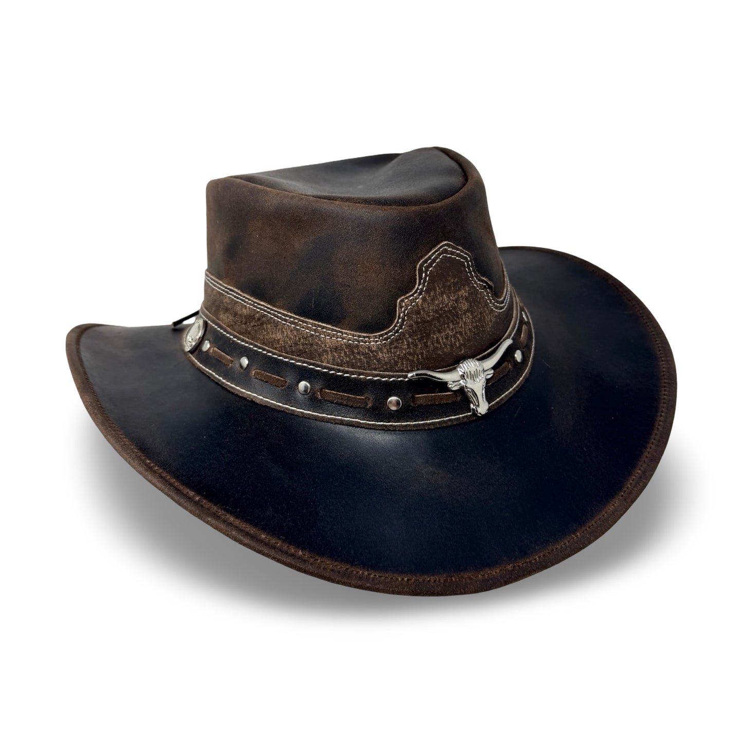 Charwood – Lederhut aus Crazy Horse Echtleder | Premium Cowboyhut & Westernhut für Damen und Herren
