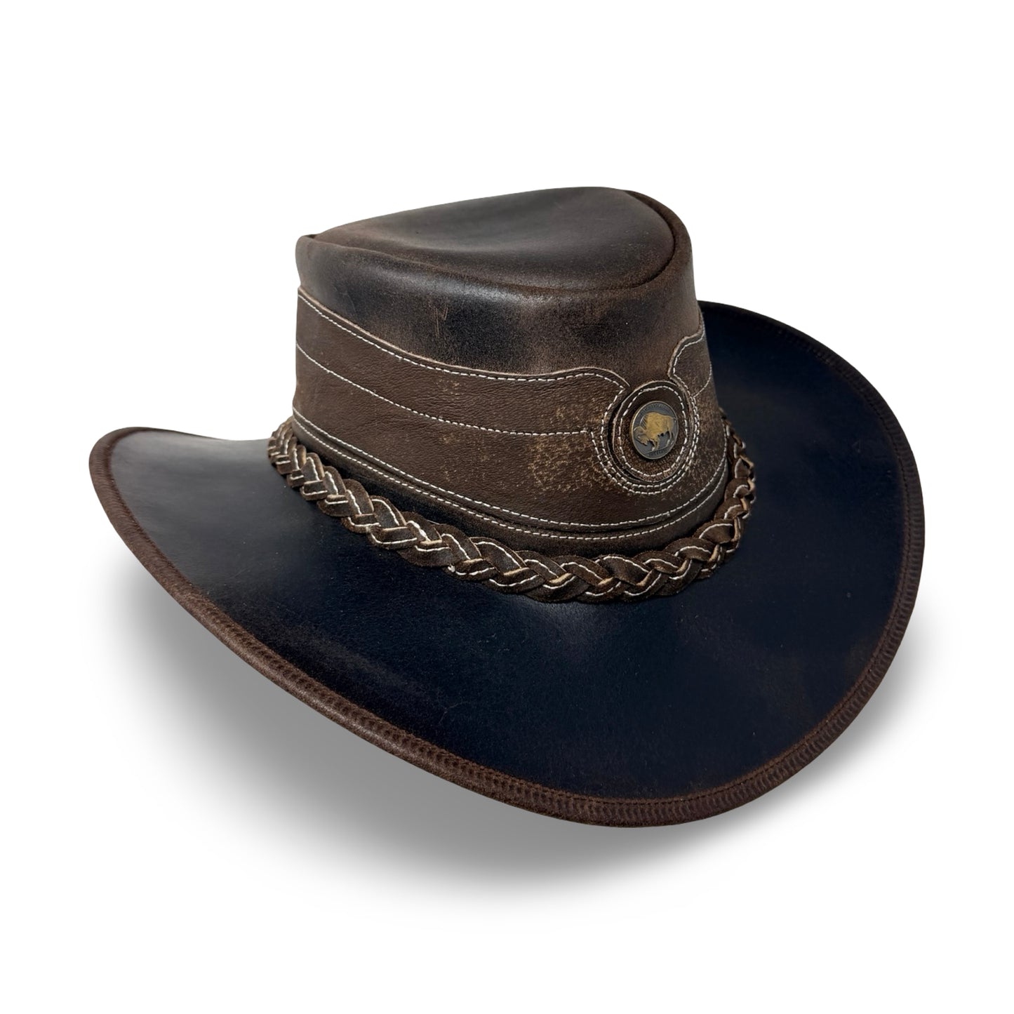 Cointrail – Premium Lederhut aus Crazy Horse Echtleder | Cowboyhut & Westernhut für Damen und Herren