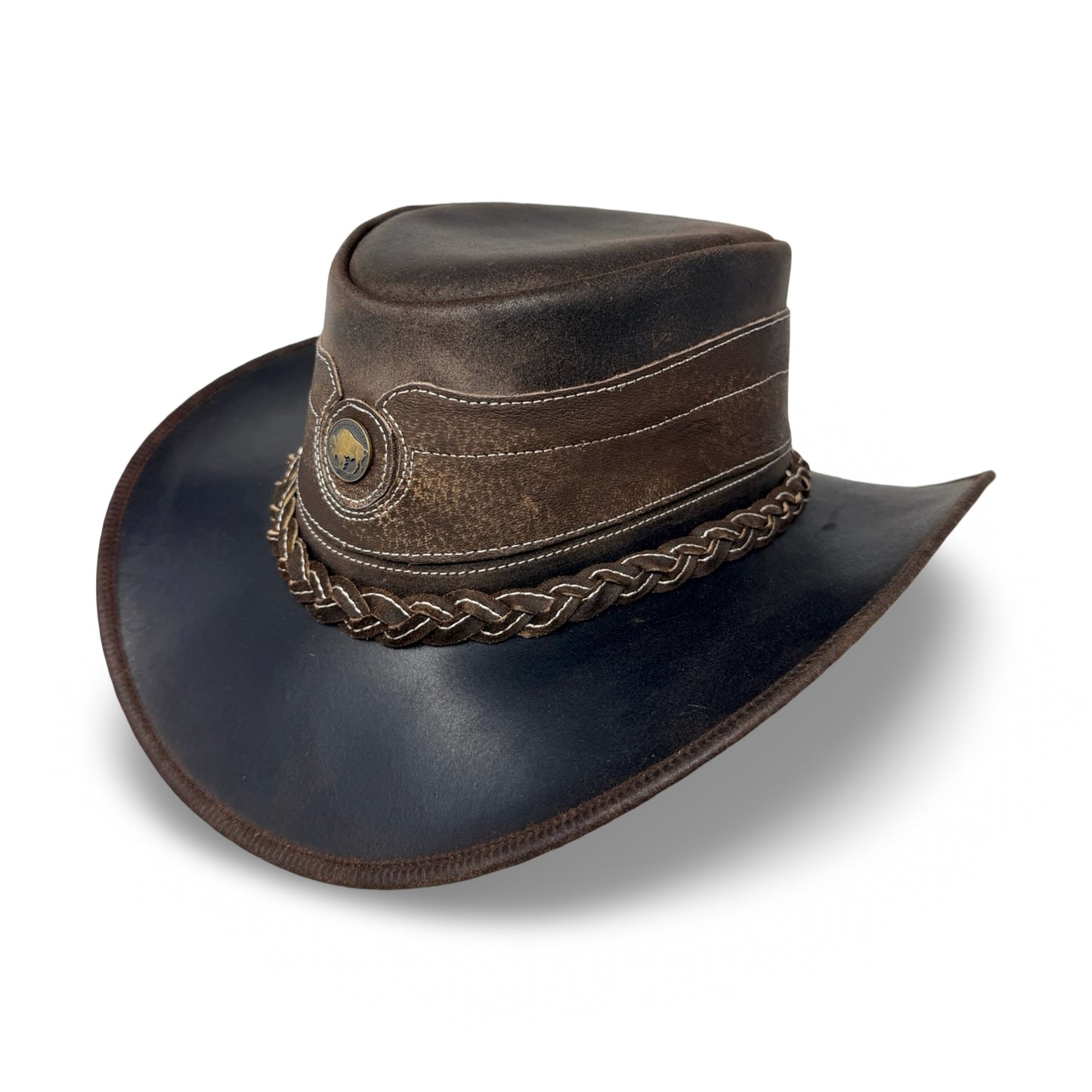 Cointrail – Premium Lederhut aus Crazy Horse Echtleder | Cowboyhut & Westernhut für Damen und Herren