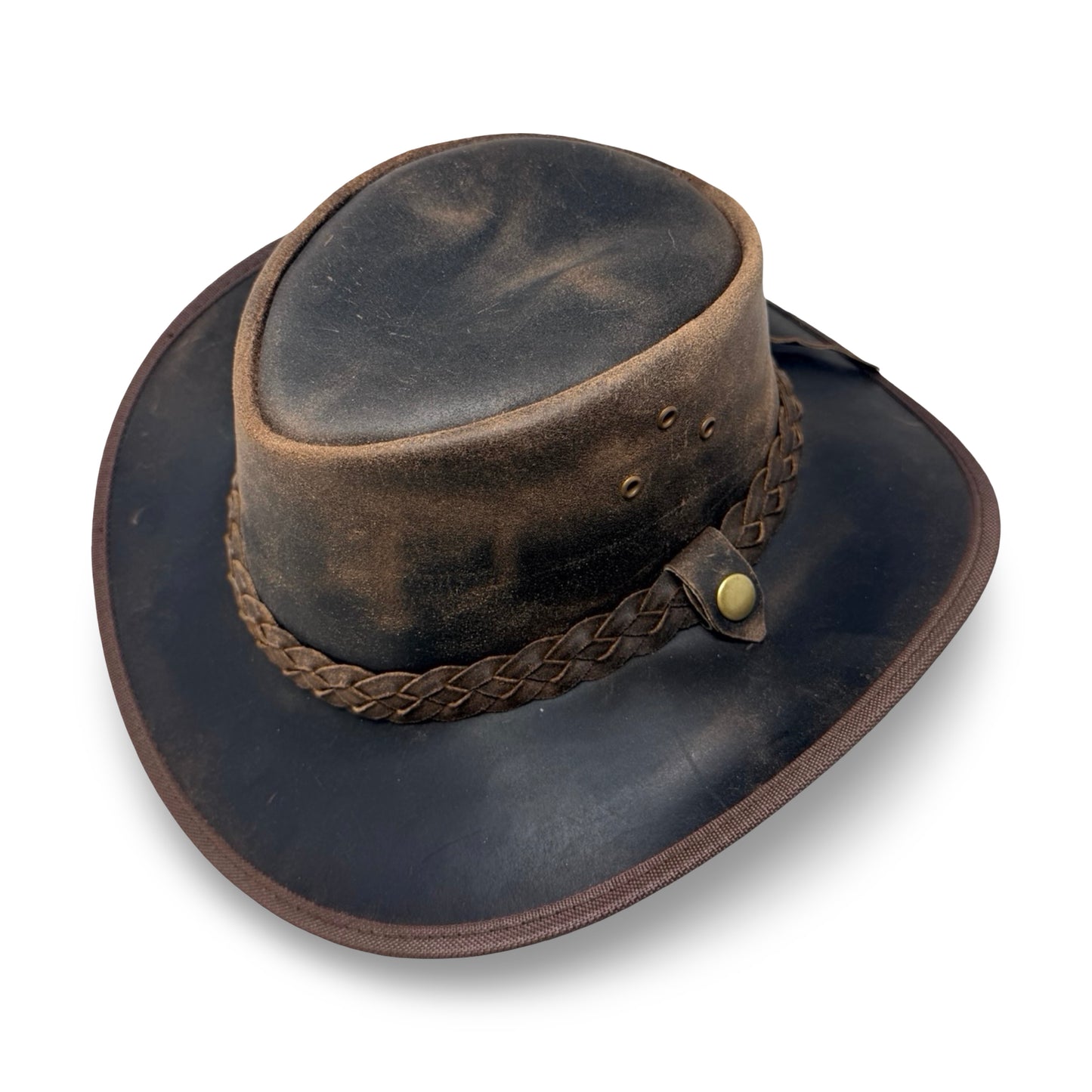 Lederhut aus Crazy Horse Echtleder | Cowboyhut & Westernhut für Damen und Herren – Ember
