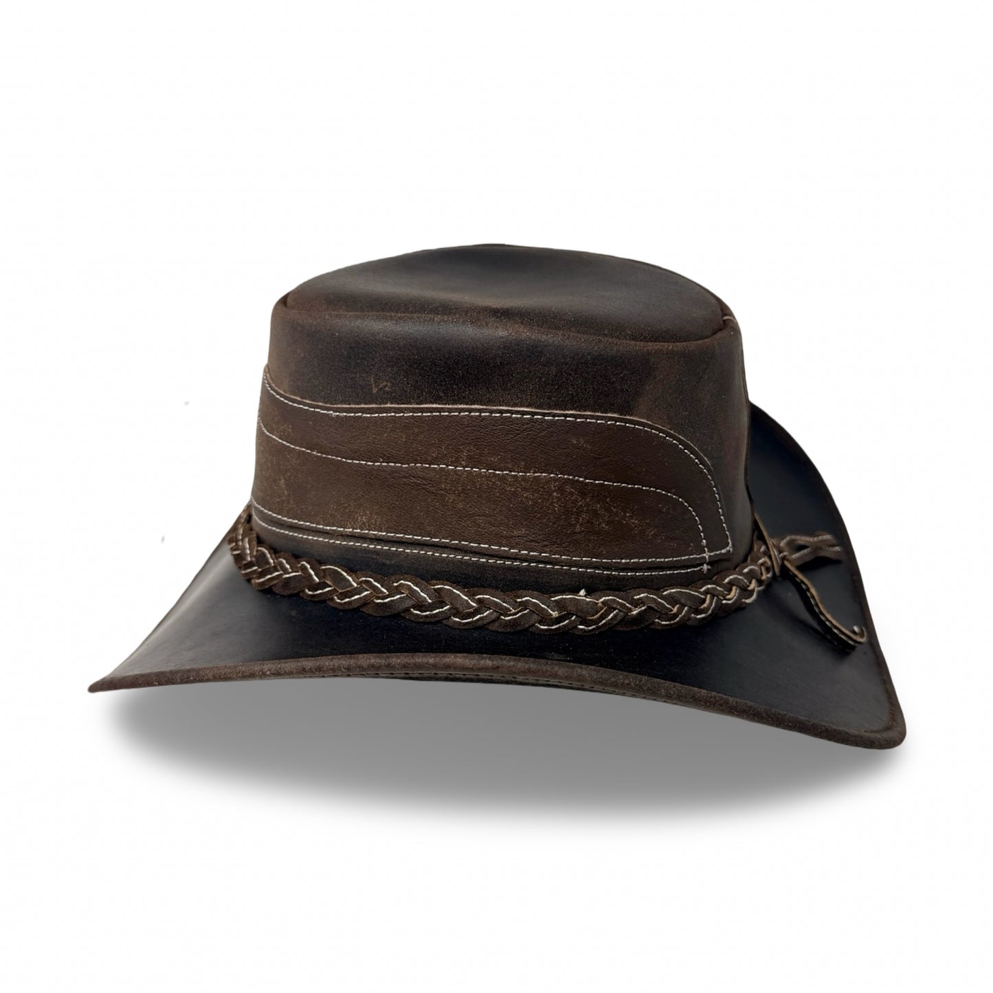 Cointrail – Premium Lederhut aus Crazy Horse Echtleder | Cowboyhut & Westernhut für Damen und Herren