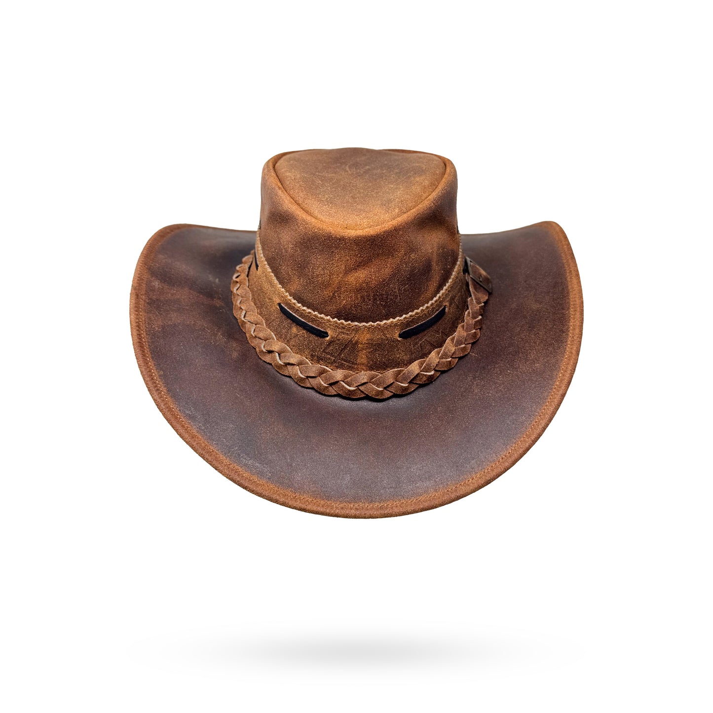 Lederhut Western Cowboy – Outdoor Hut Reiten, Wandern & Abenteuer Rustic Brown