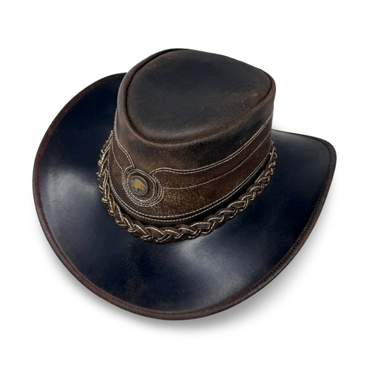 Cointrail – Premium Lederhut aus Crazy Horse Echtleder | Cowboyhut & Westernhut für Damen und Herren