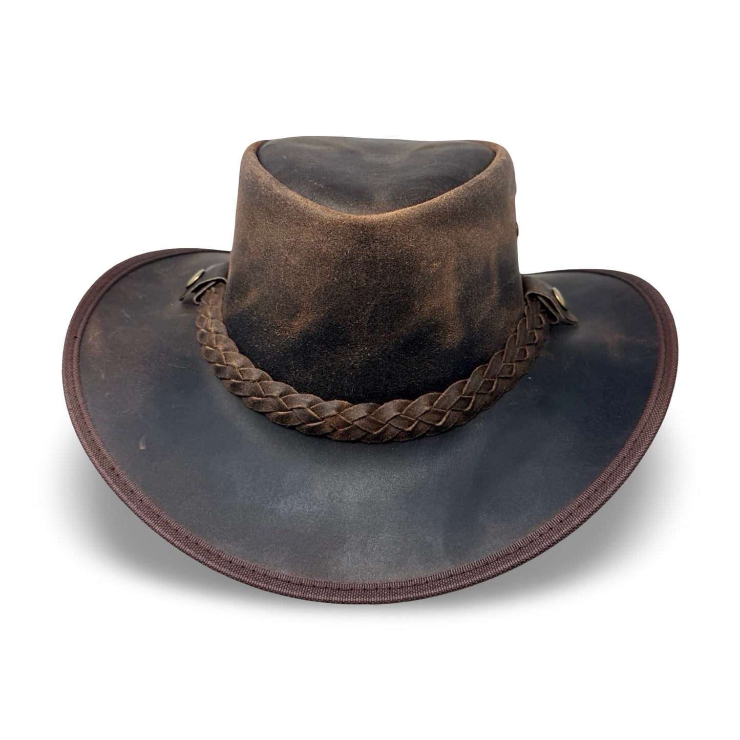 Lederhut aus Crazy Horse Echtleder | Cowboyhut & Westernhut für Damen und Herren – Ember