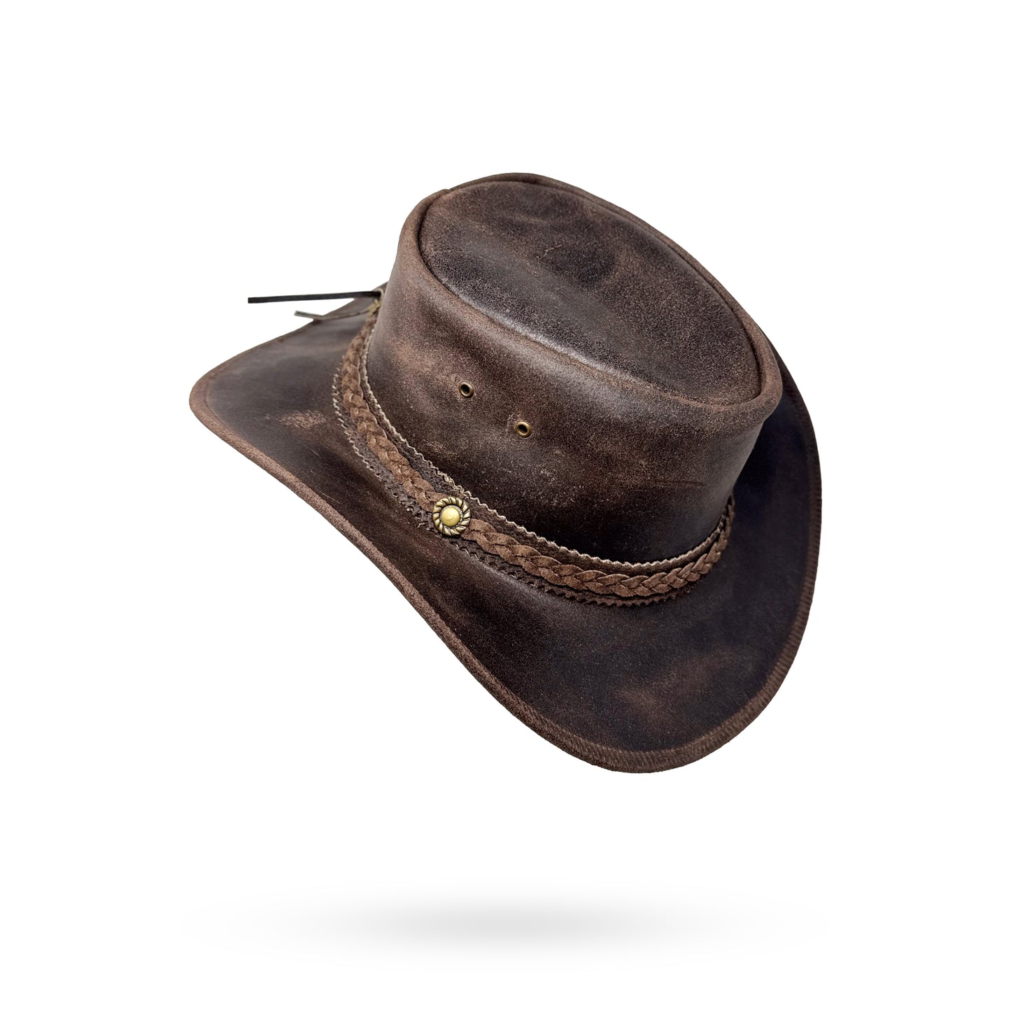 Lederhut Western Cowboy – Outdoor Hut Reiten, Wandern & Abenteuer Dusty Trail