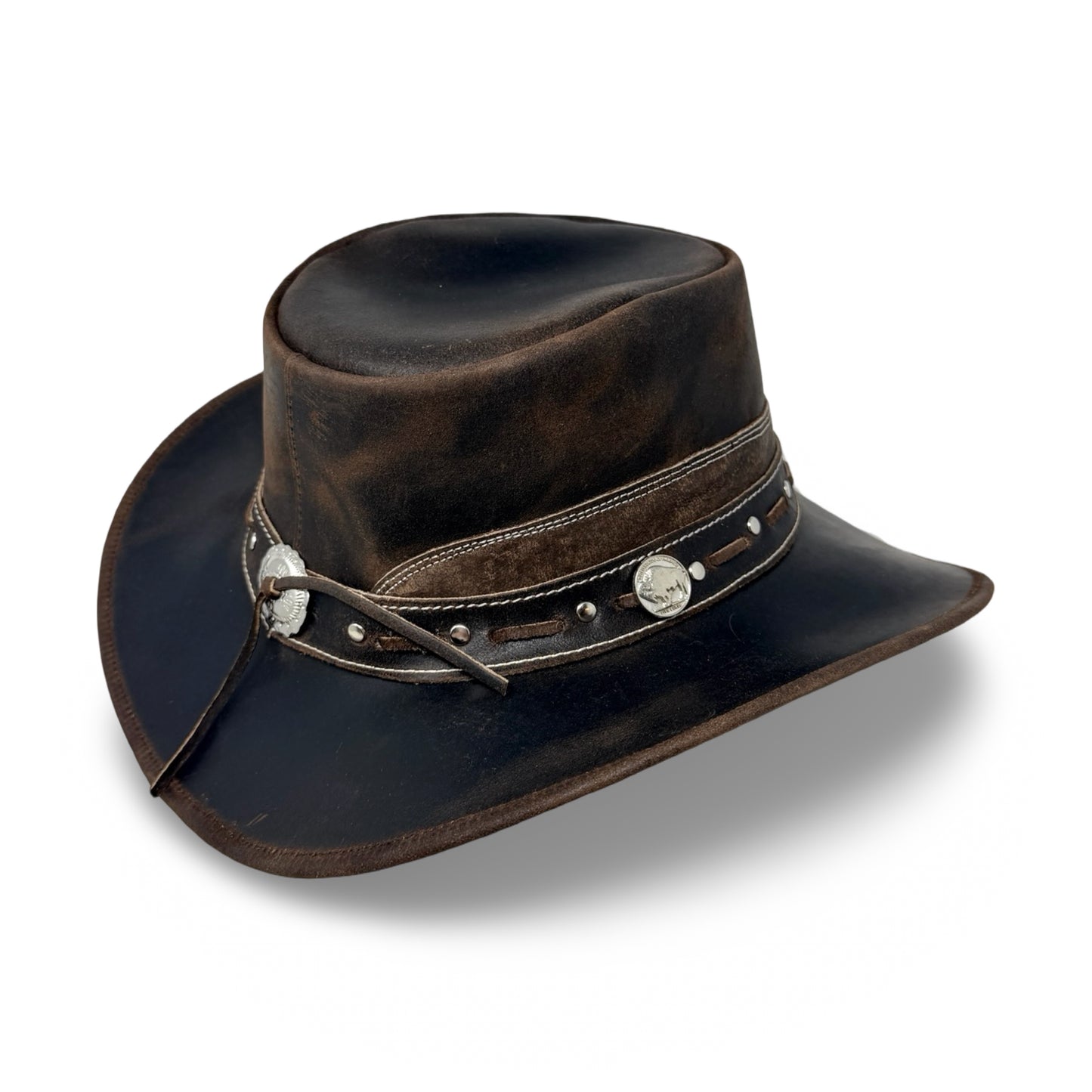 Charwood – Lederhut aus Crazy Horse Echtleder | Premium Cowboyhut & Westernhut für Damen und Herren