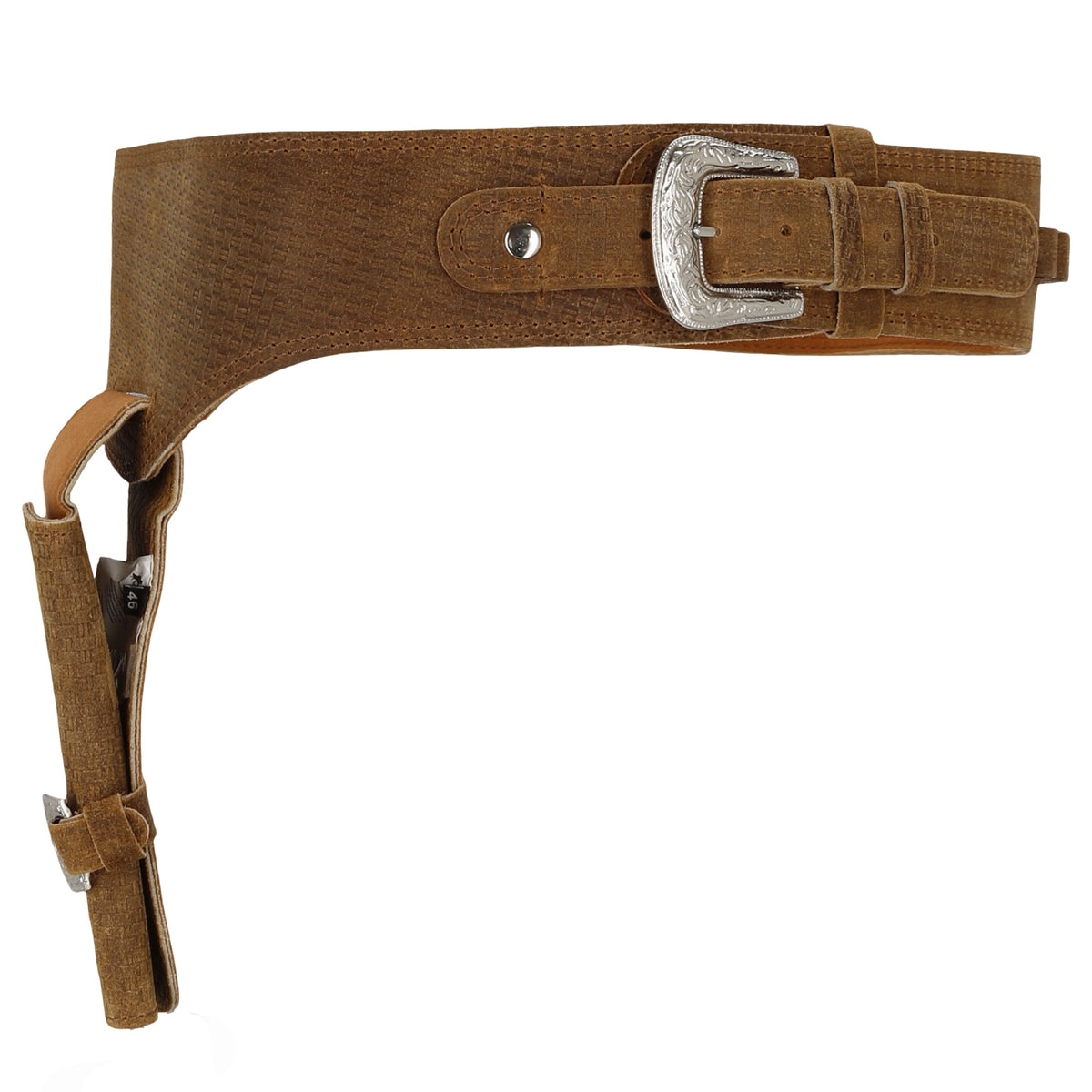 Holstergürtel Westernholster Echt Leder Lederholster Holster Rindleder Braun "Rustic-Oak"