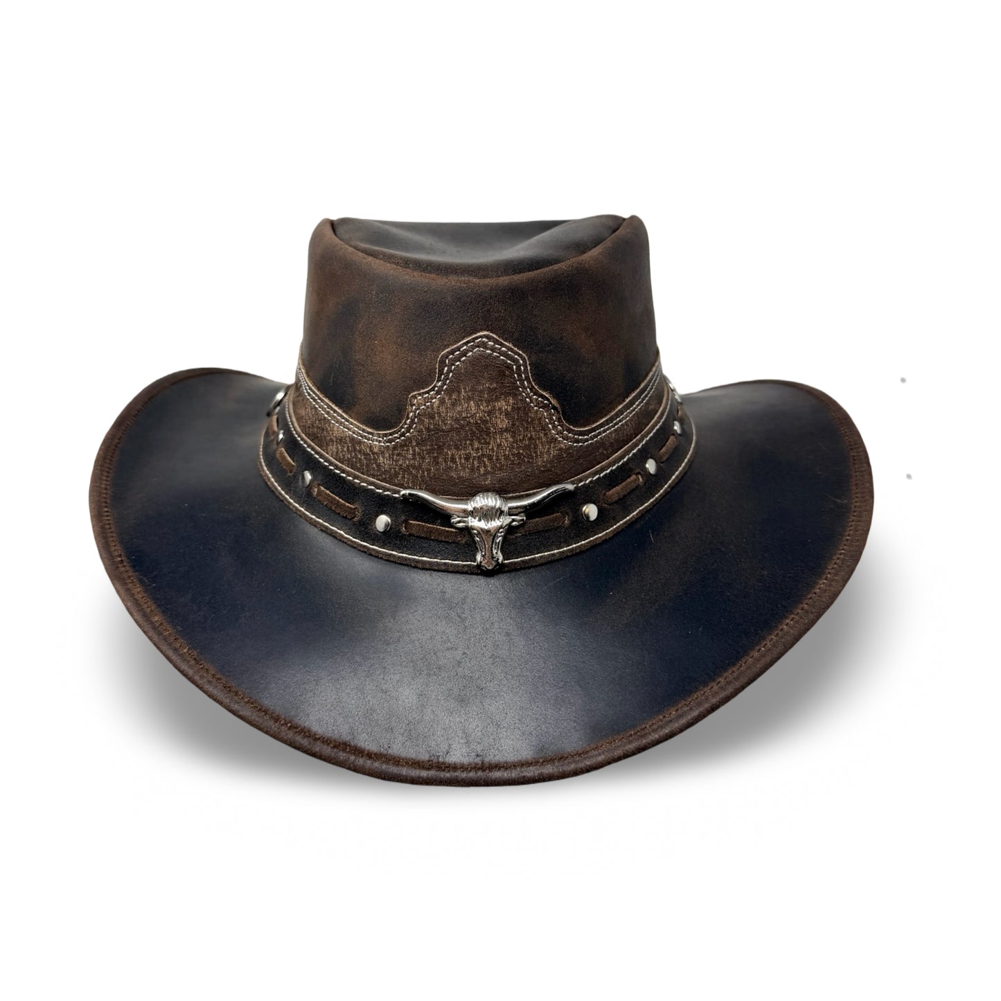 Charwood – Lederhut aus Crazy Horse Echtleder | Premium Cowboyhut & Westernhut für Damen und Herren