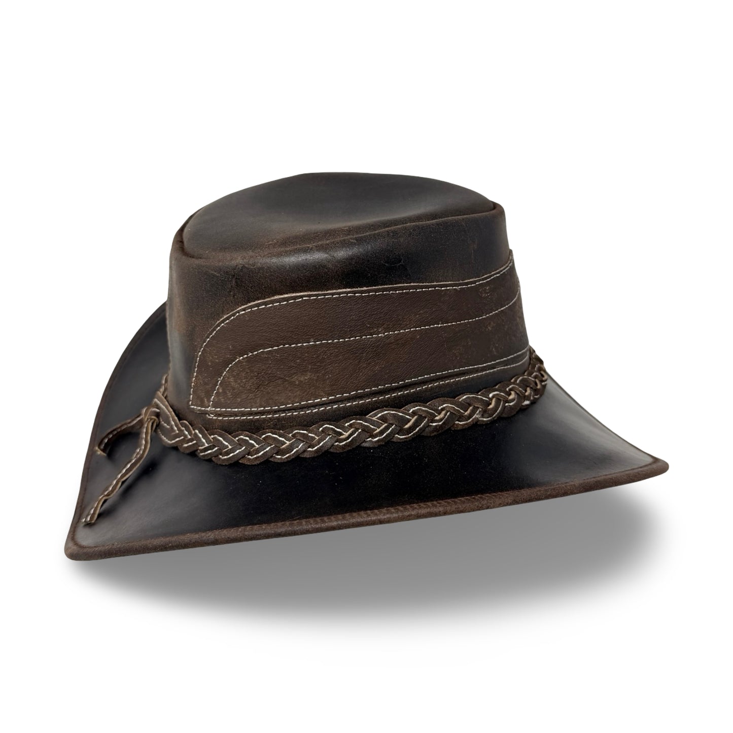 Cointrail – Premium Lederhut aus Crazy Horse Echtleder | Cowboyhut & Westernhut für Damen und Herren