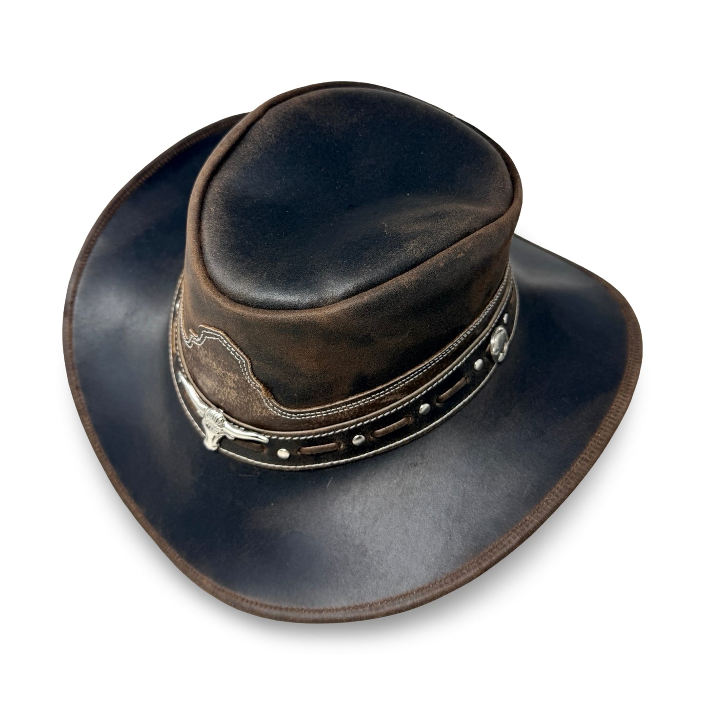 Charwood – Lederhut aus Crazy Horse Echtleder | Premium Cowboyhut & Westernhut für Damen und Herren