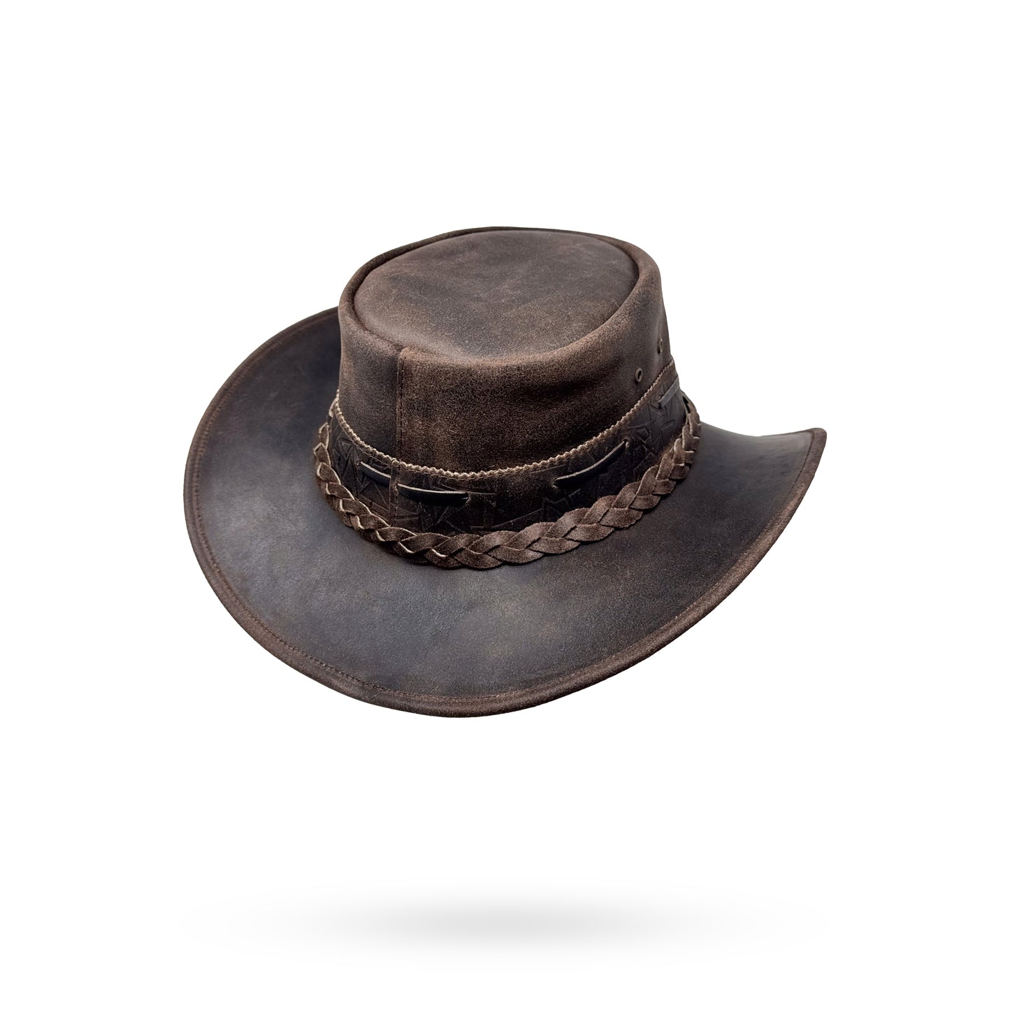 Lederhut Western Cowboy – Outdoor Hut Reiten, Wandern & Abenteuer Iron Bark