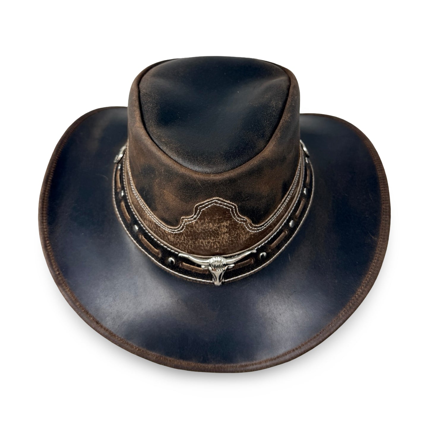 Charwood – Lederhut aus Crazy Horse Echtleder | Premium Cowboyhut & Westernhut für Damen und Herren