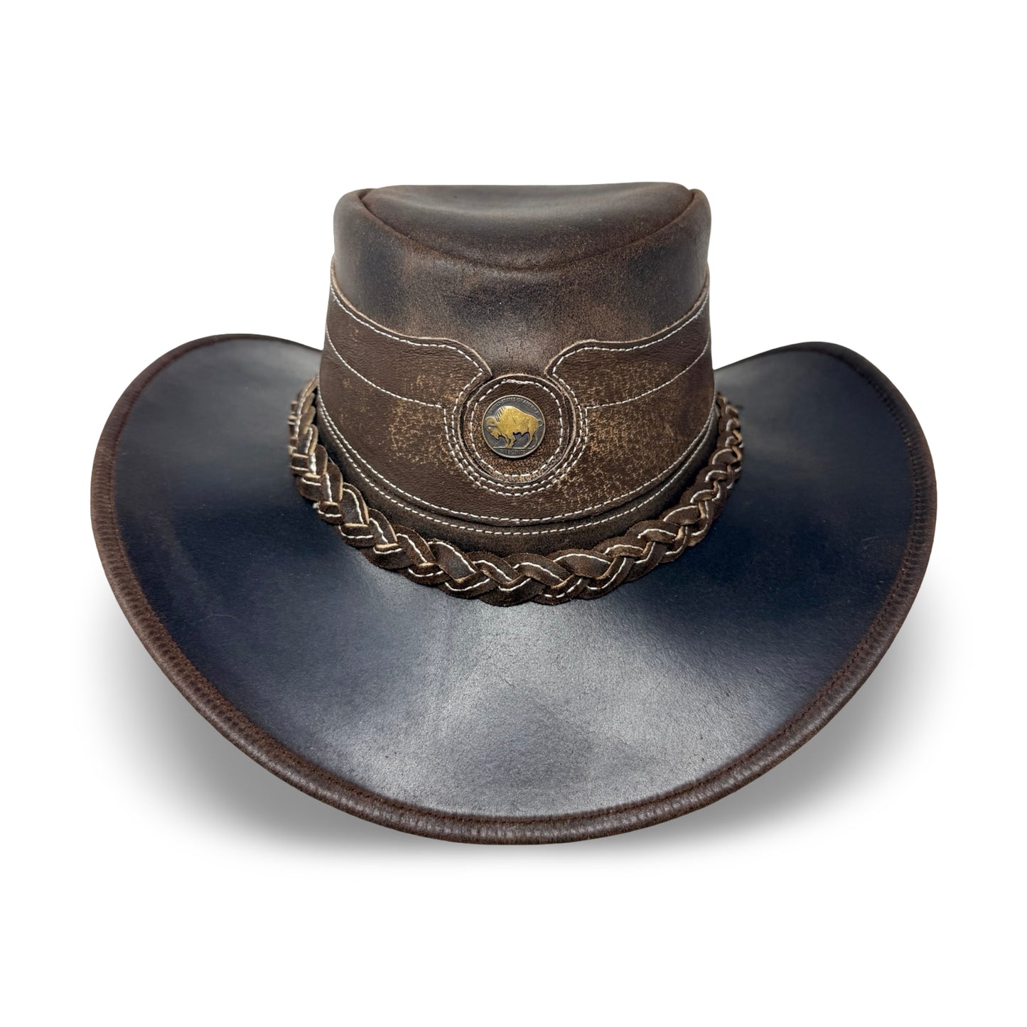 Cointrail – Premium Lederhut aus Crazy Horse Echtleder | Cowboyhut & Westernhut für Damen und Herren