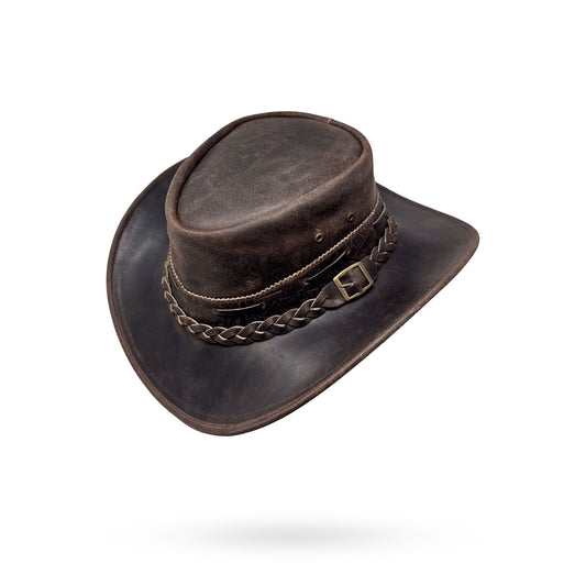 Lederhut Western Cowboy – Outdoor Hut Reiten, Wandern & Abenteuer Iron Bark