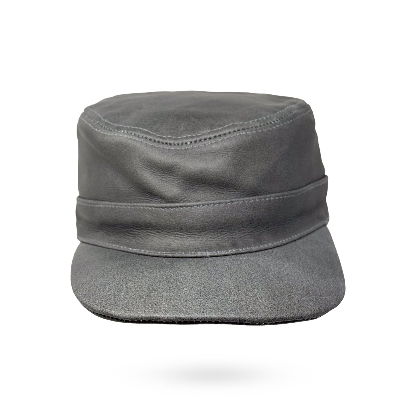 CUBA Cap Ledercap Basecap Echt Leder Schildmütze Schirmmütze Mütze Grey