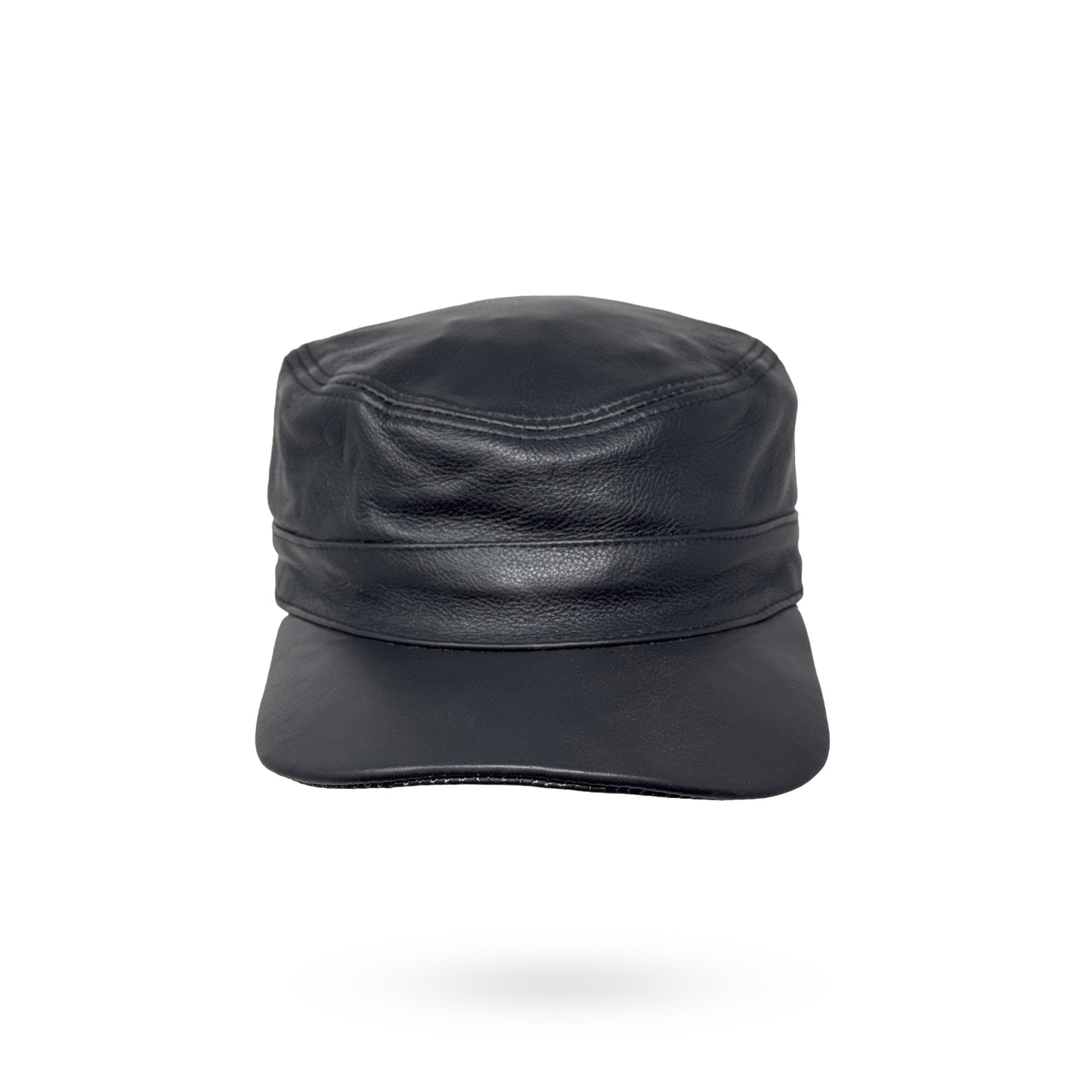 Herren Basecap Echt Leder Schildmütze Mützen Kappe Baseball Cap schwarz