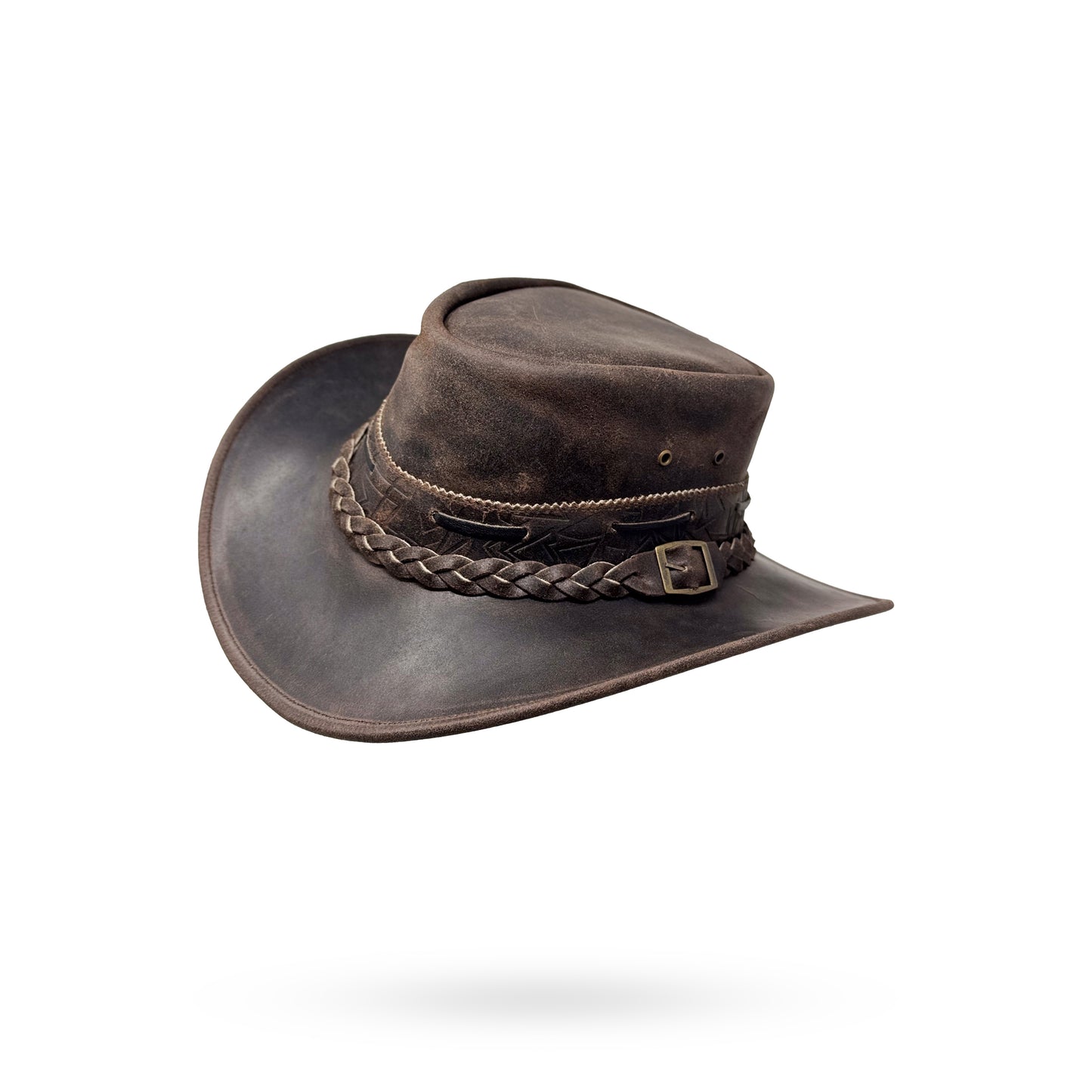 Lederhut Western Cowboy – Outdoor Hut Reiten, Wandern & Abenteuer Iron Bark