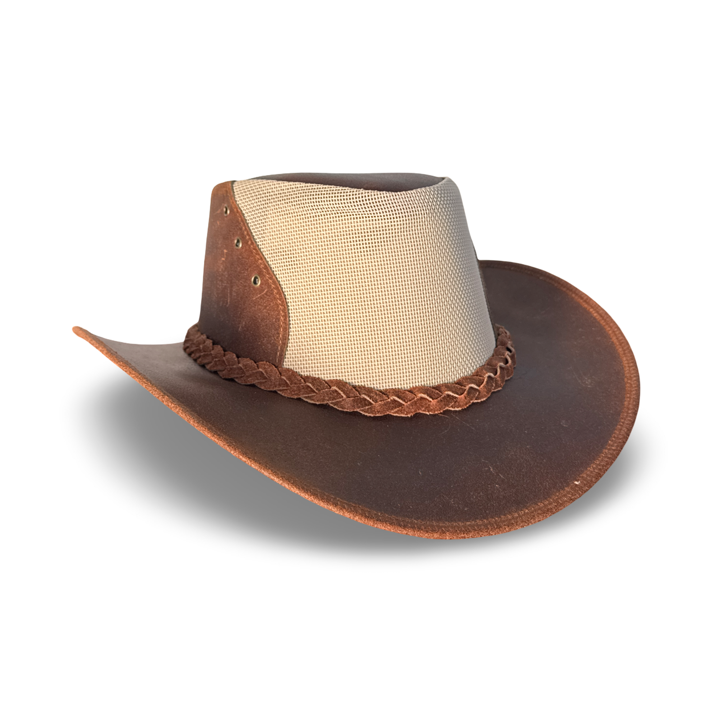 Lederhut Western Cowboy – Outdoor Hut Reiten, Wandern & Abenteuer Desert Breeze