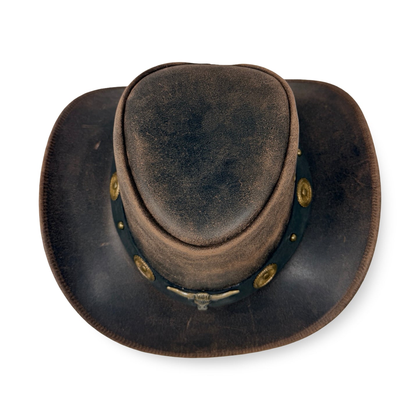 Darkwood – Premium Lederhut aus Crazy Horse Echtleder | Cowboyhut & Westernhut für Damen und Herren