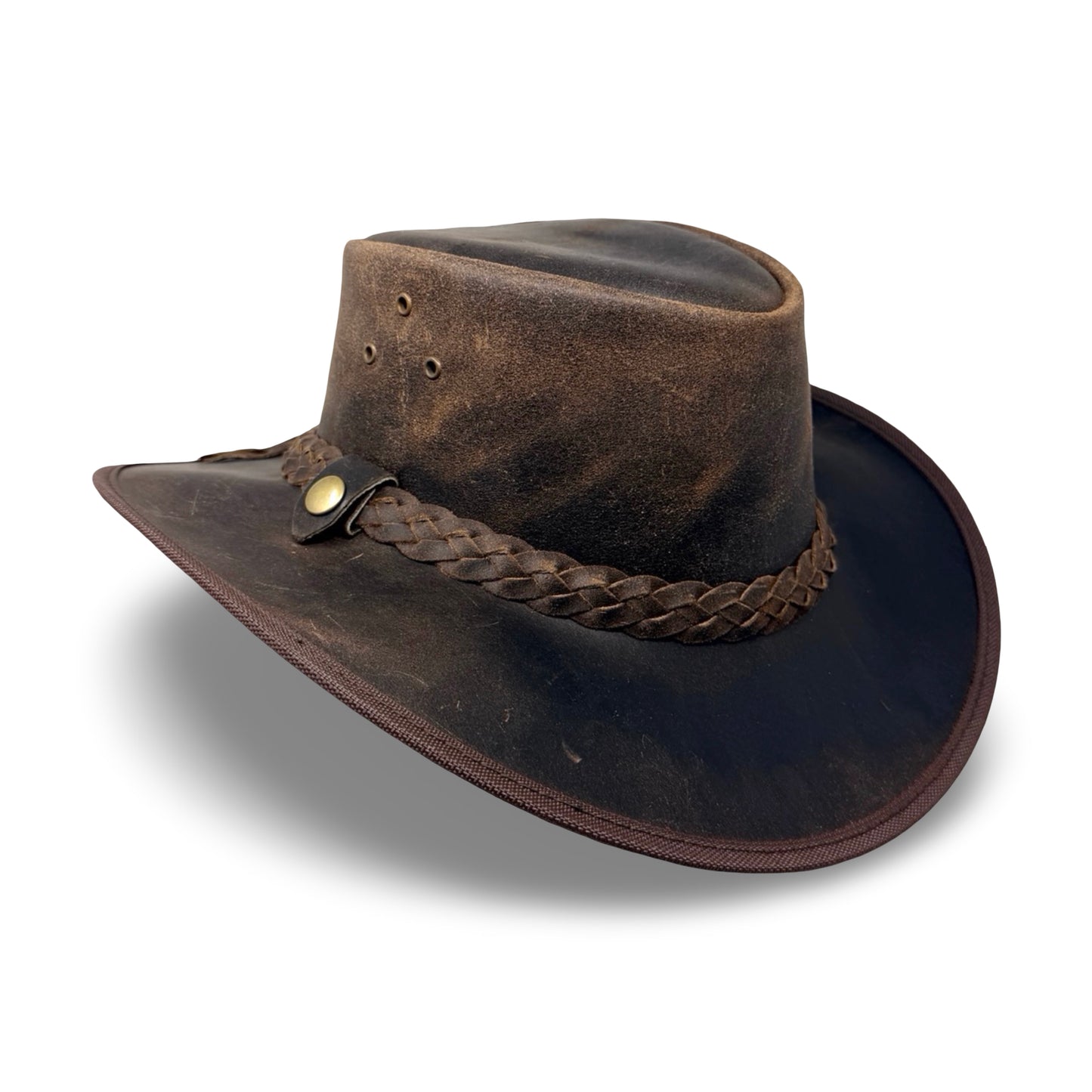 Lederhut aus Crazy Horse Echtleder | Cowboyhut & Westernhut für Damen und Herren – Ember
