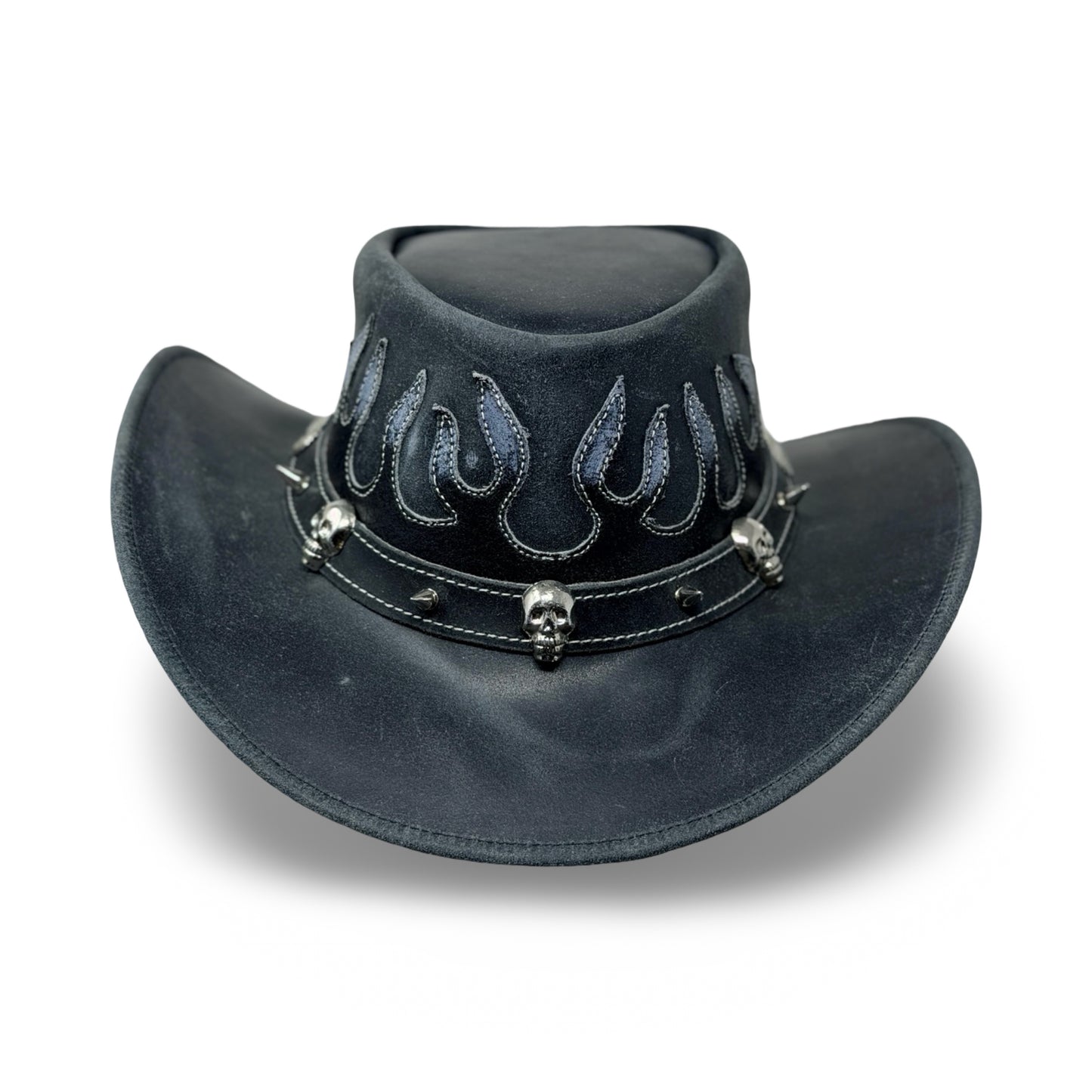 Lederhut Western Cowboy – Outdoor Hut Reiten, Wandern & Abenteuer Shadowflame