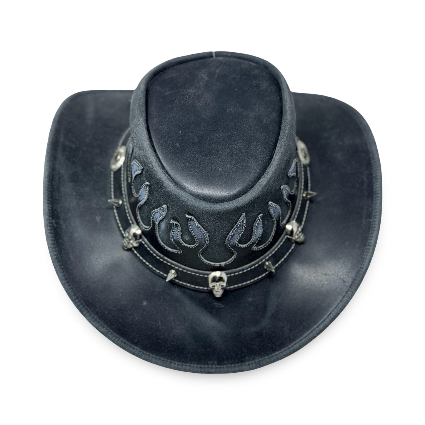 Lederhut Western Cowboy – Outdoor Hut Reiten, Wandern & Abenteuer Shadowflame