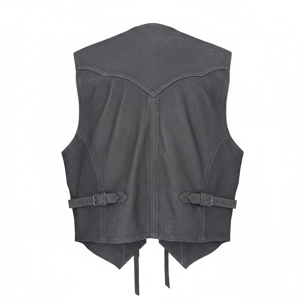 Lederweste aus Echtleder – Westernweste | Bikerweste | Cowboy Style | S–XXL
