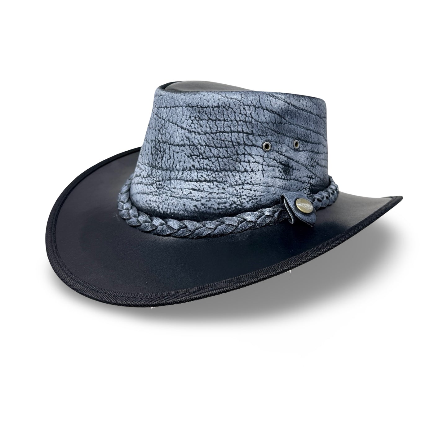 Lederhut Western Cowboy – Outdoor Hut Reiten, Wandern & Abenteuer Steelash