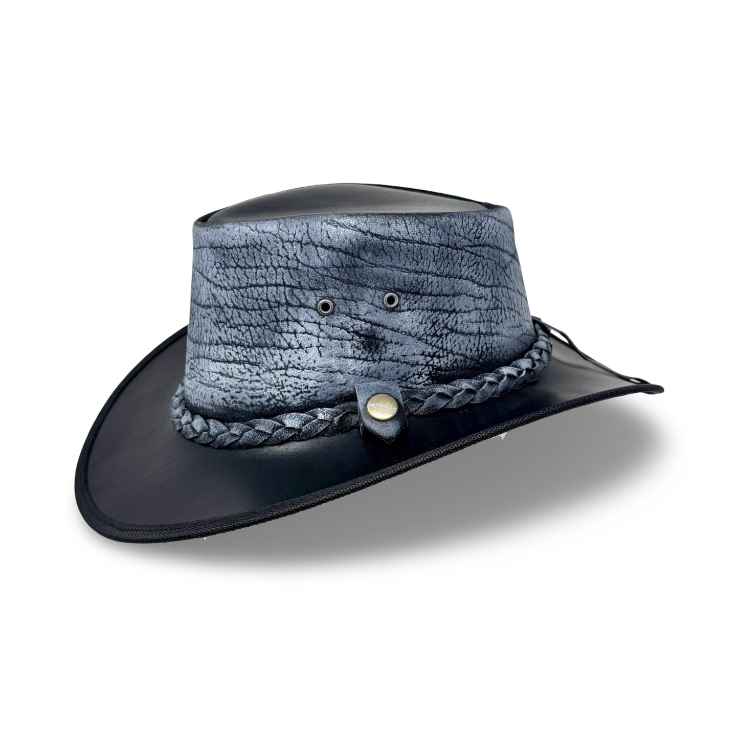 Lederhut Western Cowboy – Outdoor Hut Reiten, Wandern & Abenteuer Steelash