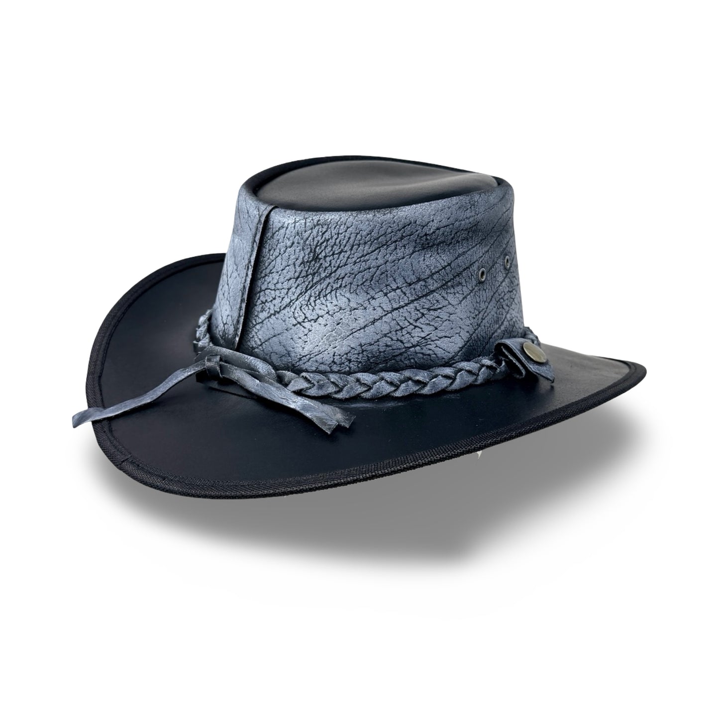 Lederhut Western Cowboy – Outdoor Hut Reiten, Wandern & Abenteuer Steelash