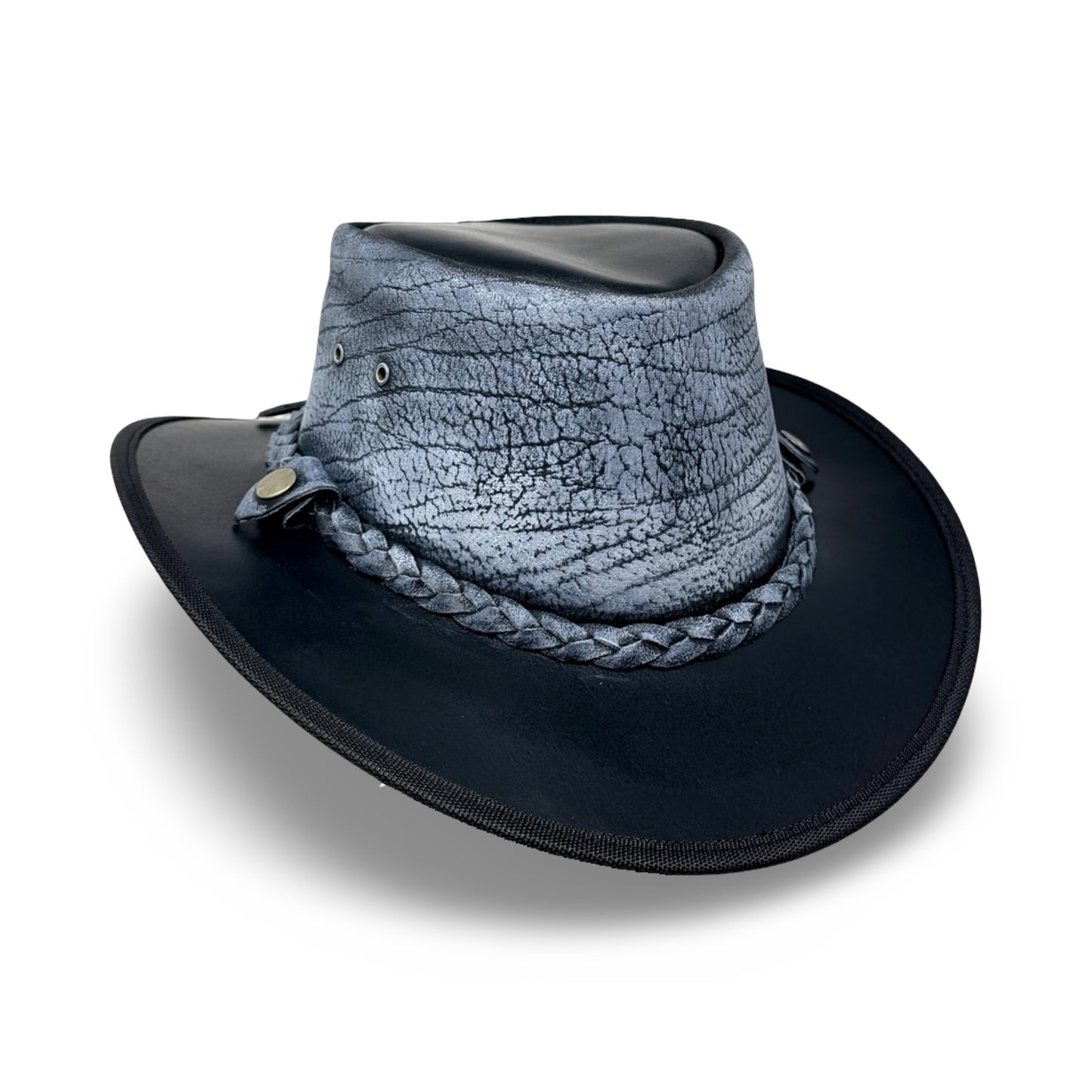 Lederhut Western Cowboy – Outdoor Hut Reiten, Wandern & Abenteuer Steelash