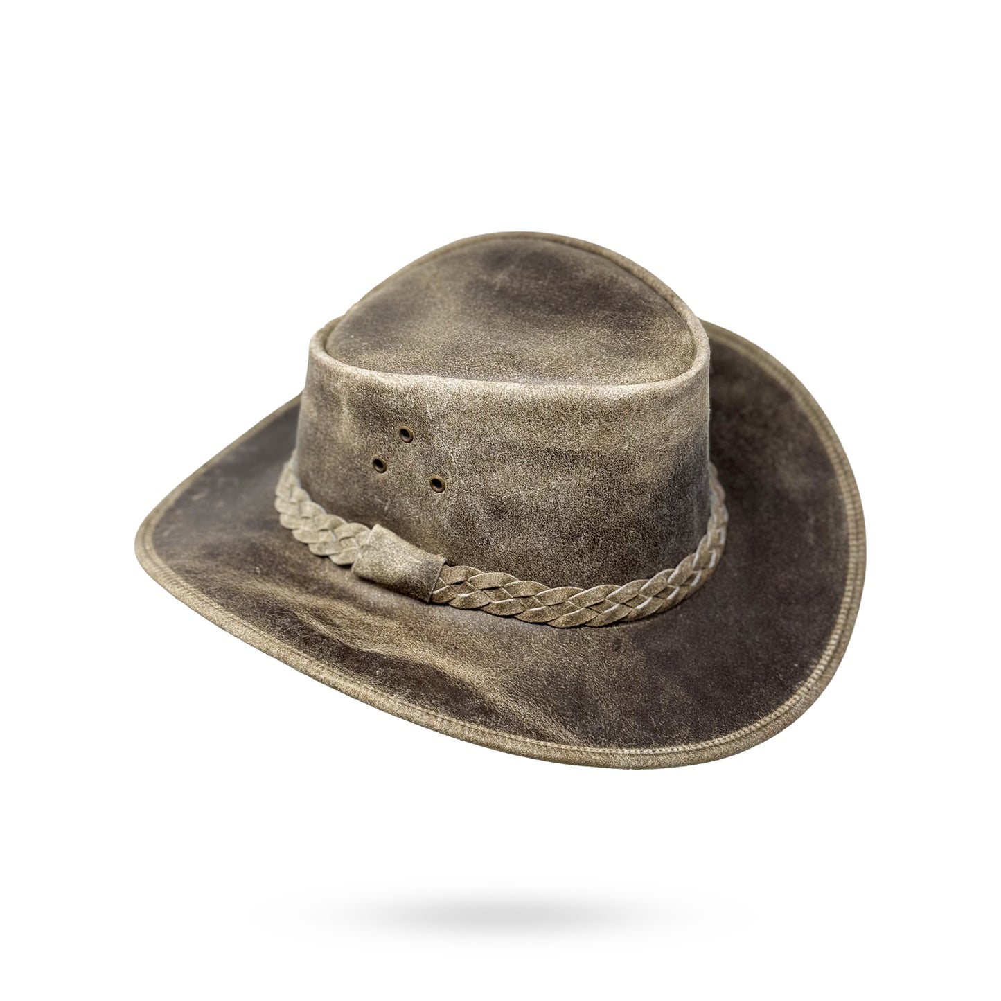 Lederhut Western Cowboy Unisex – Outdoor Hut für Reiten, Wandern & Abenteuer