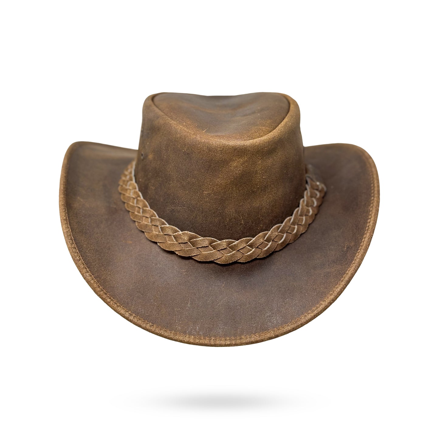 Lederhut Western Cowboy Unisex – Outdoor Hut für Reiten, Wandern & Abenteuer