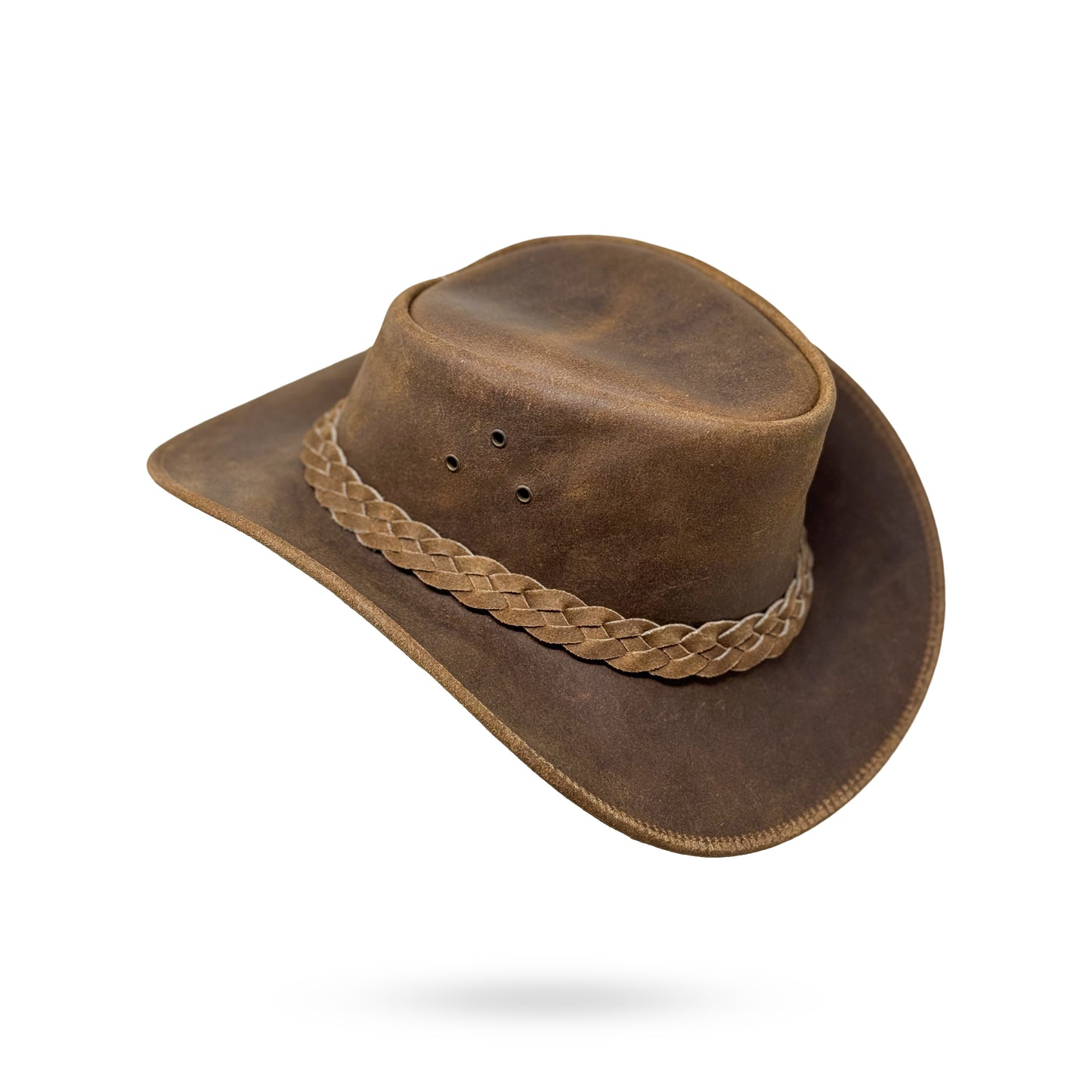 Lederhut Western Cowboy Unisex – Outdoor Hut für Reiten, Wandern & Abenteuer