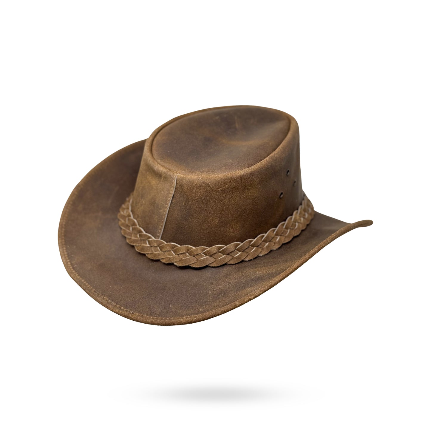 Lederhut Western Cowboy Unisex – Outdoor Hut für Reiten, Wandern & Abenteuer