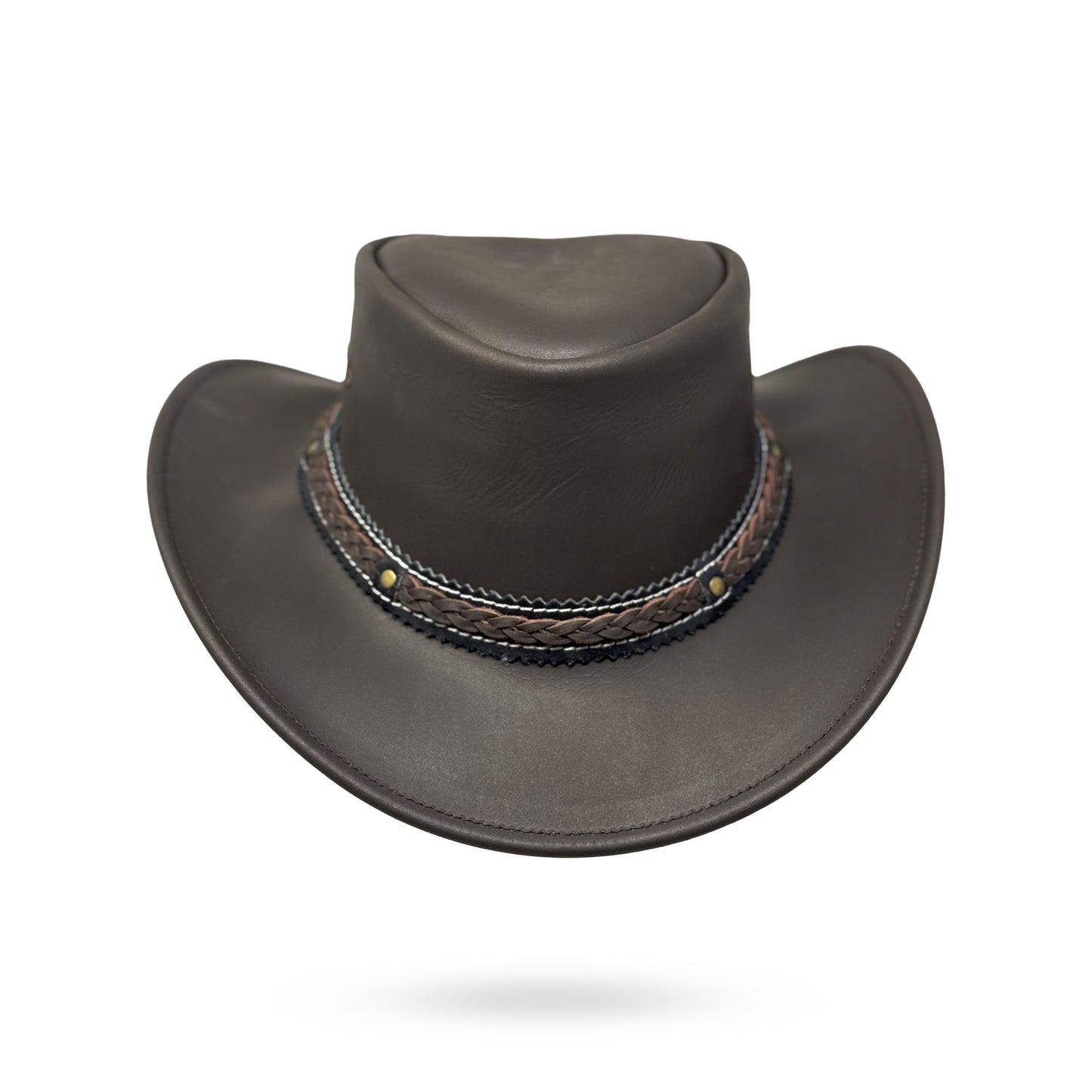 Lederhut Western Cowboy Unisex – Outdoor Hut für Reiten, Wandern & Abenteuer