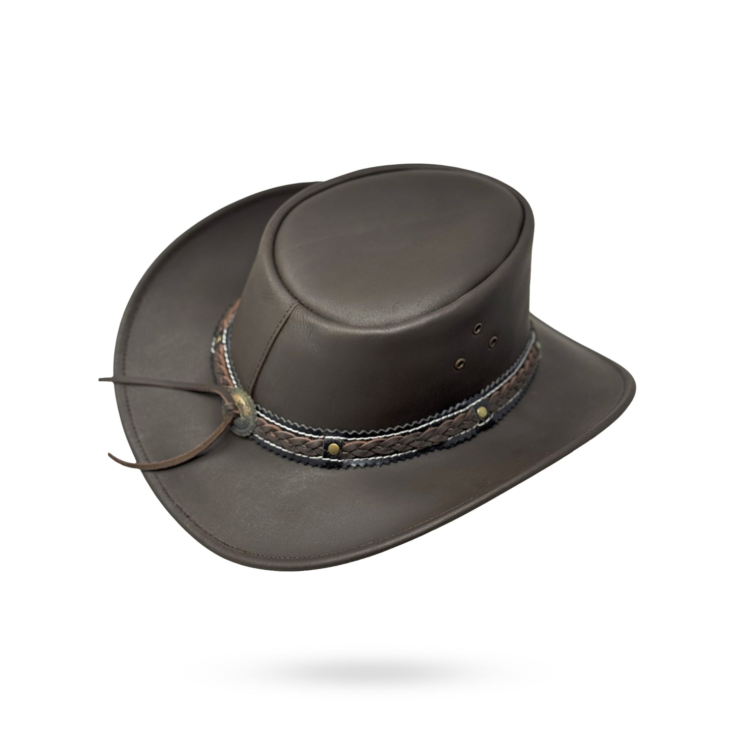 Lederhut Western Cowboy Unisex – Outdoor Hut für Reiten, Wandern & Abenteuer