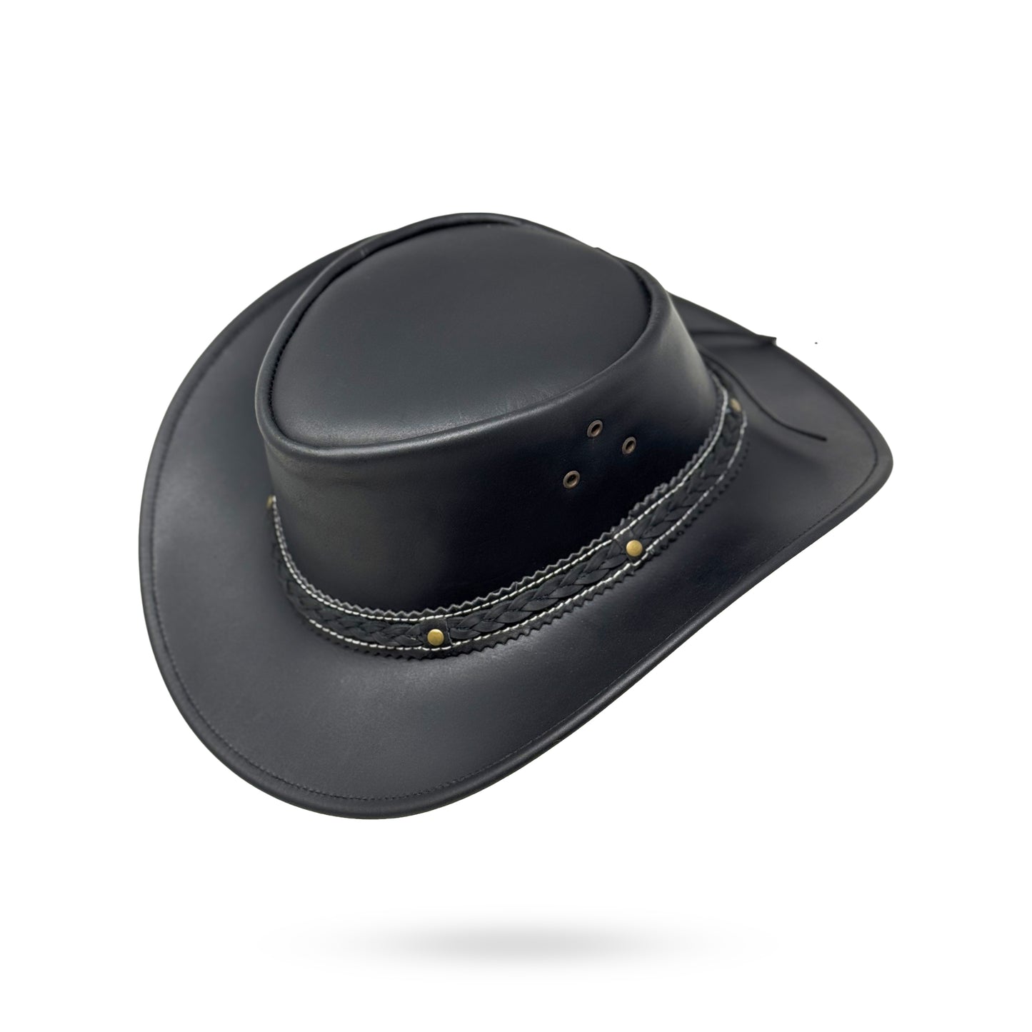 Lederhut Western Cowboy Unisex – Outdoor Hut für Reiten, Wandern & Abenteuer