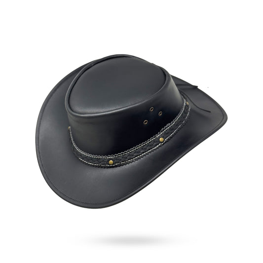 Lederhut Western Cowboy Unisex – Outdoor Hut für Reiten, Wandern & Abenteuer
