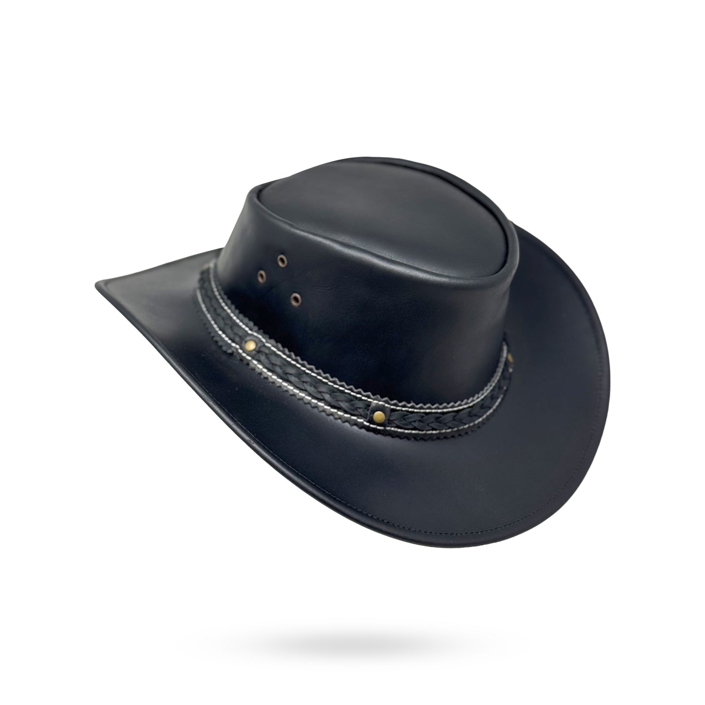 Lederhut Western Cowboy Unisex – Outdoor Hut für Reiten, Wandern & Abenteuer