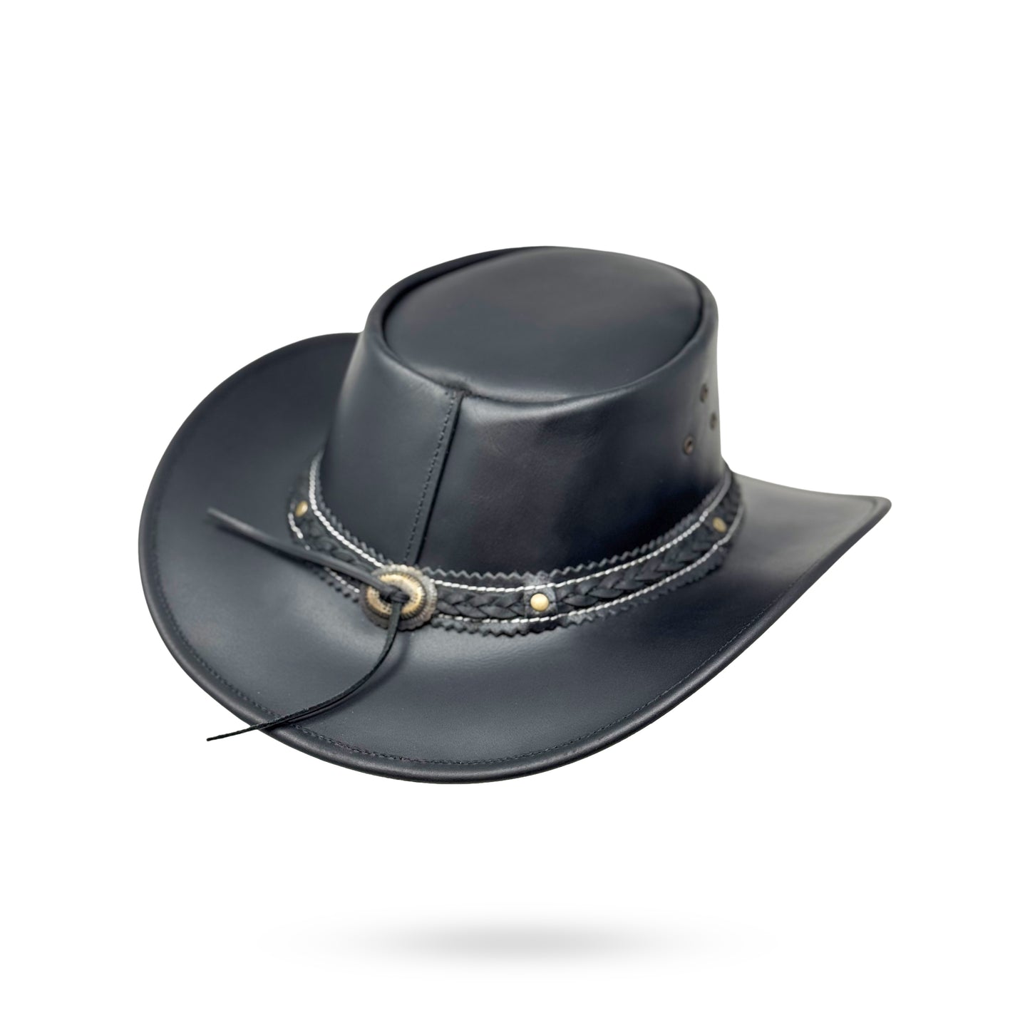 Lederhut Western Cowboy Unisex – Outdoor Hut für Reiten, Wandern & Abenteuer