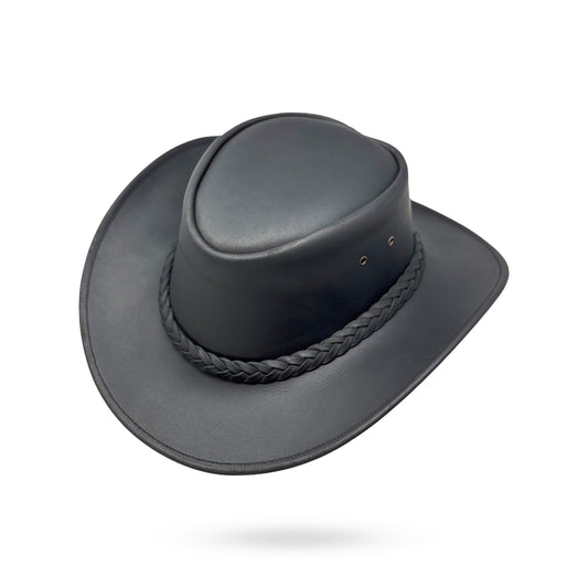 Lederhut Western Cowboy Unisex – Outdoor Hut für Reiten, Wandern & Abenteuer