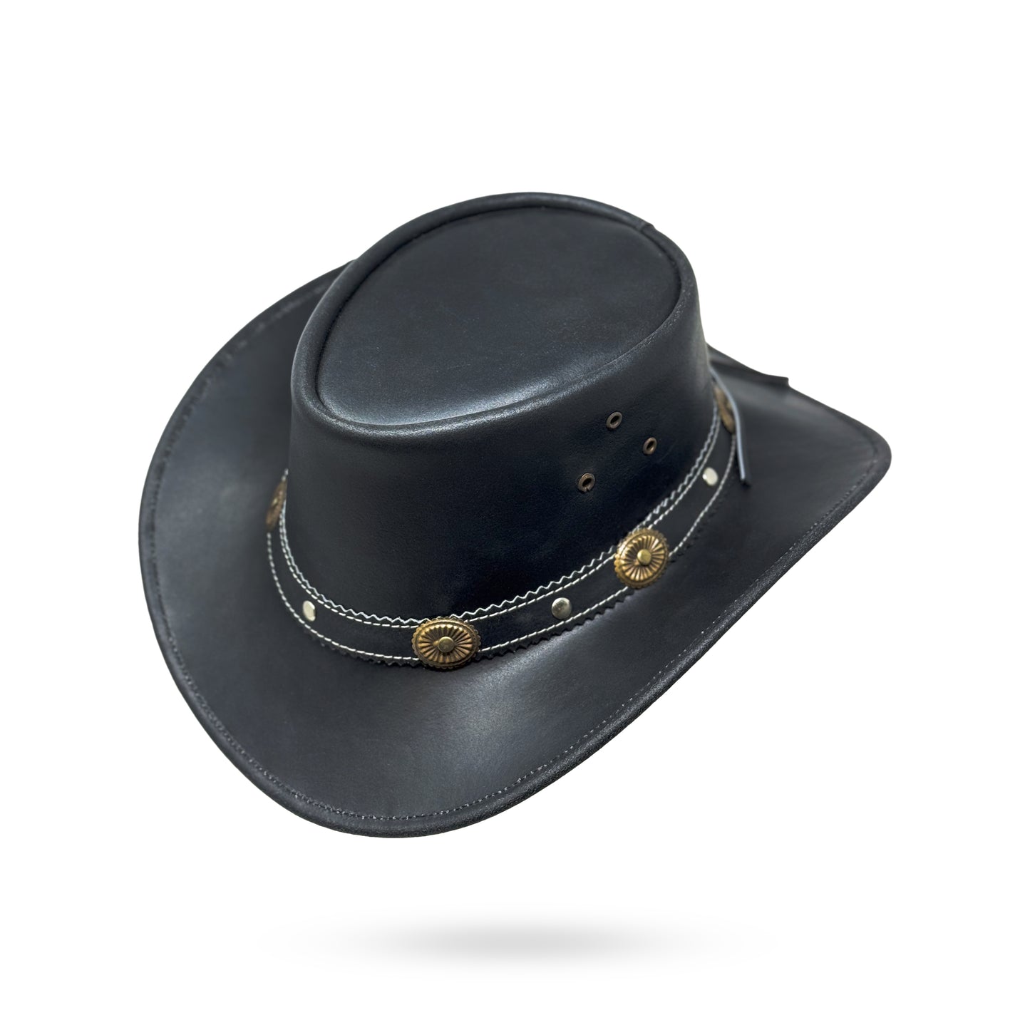 Lederhut Western Cowboy Unisex – Outdoor Hut für Reiten, Wandern & Abenteuer