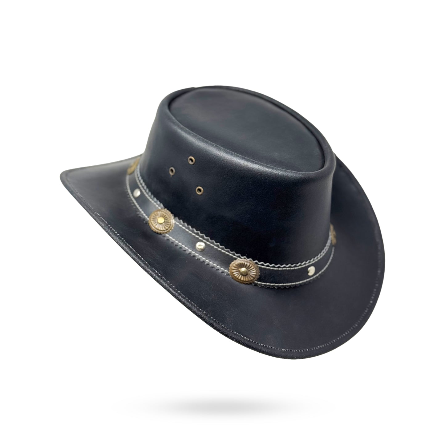 Lederhut Western Cowboy Unisex – Outdoor Hut für Reiten, Wandern & Abenteuer