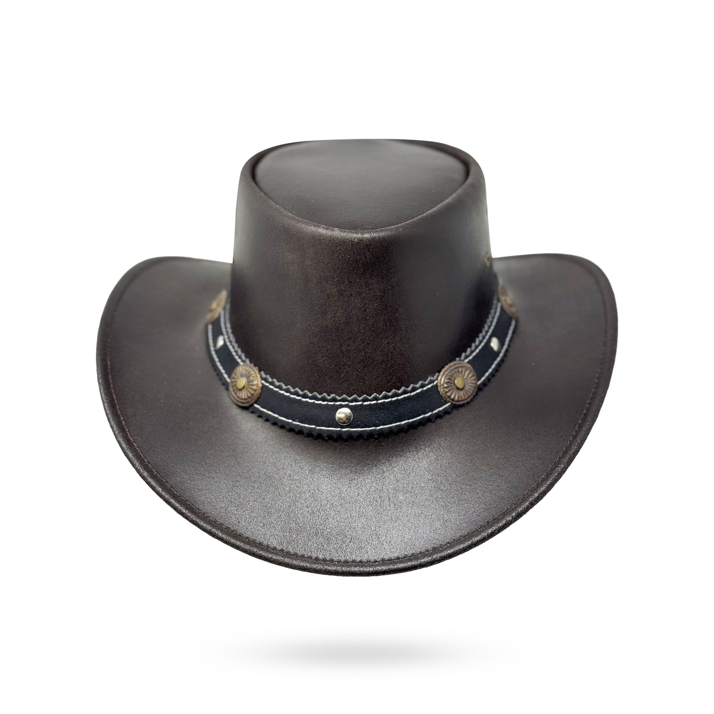 Lederhut Western Cowboy Unisex – Outdoor Hut für Reiten, Wandern & Abenteuer