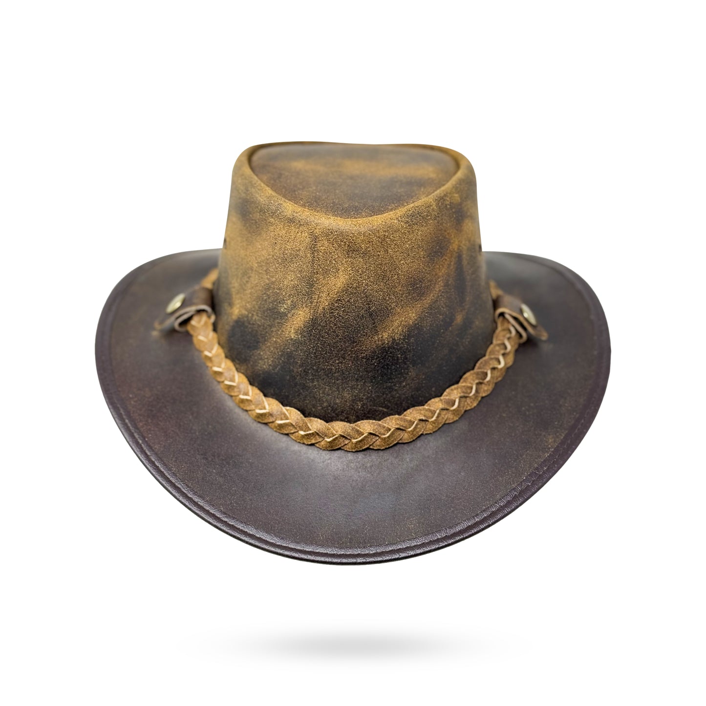 Lederhut Western Cowboy Unisex – Outdoor Hut für Reiten, Wandern & Abenteuer