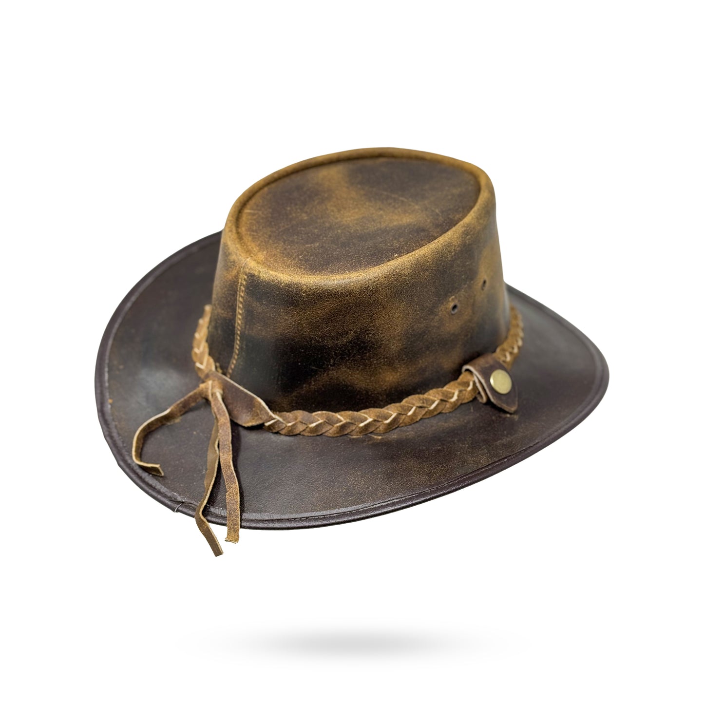 Lederhut Western Cowboy Unisex – Outdoor Hut für Reiten, Wandern & Abenteuer