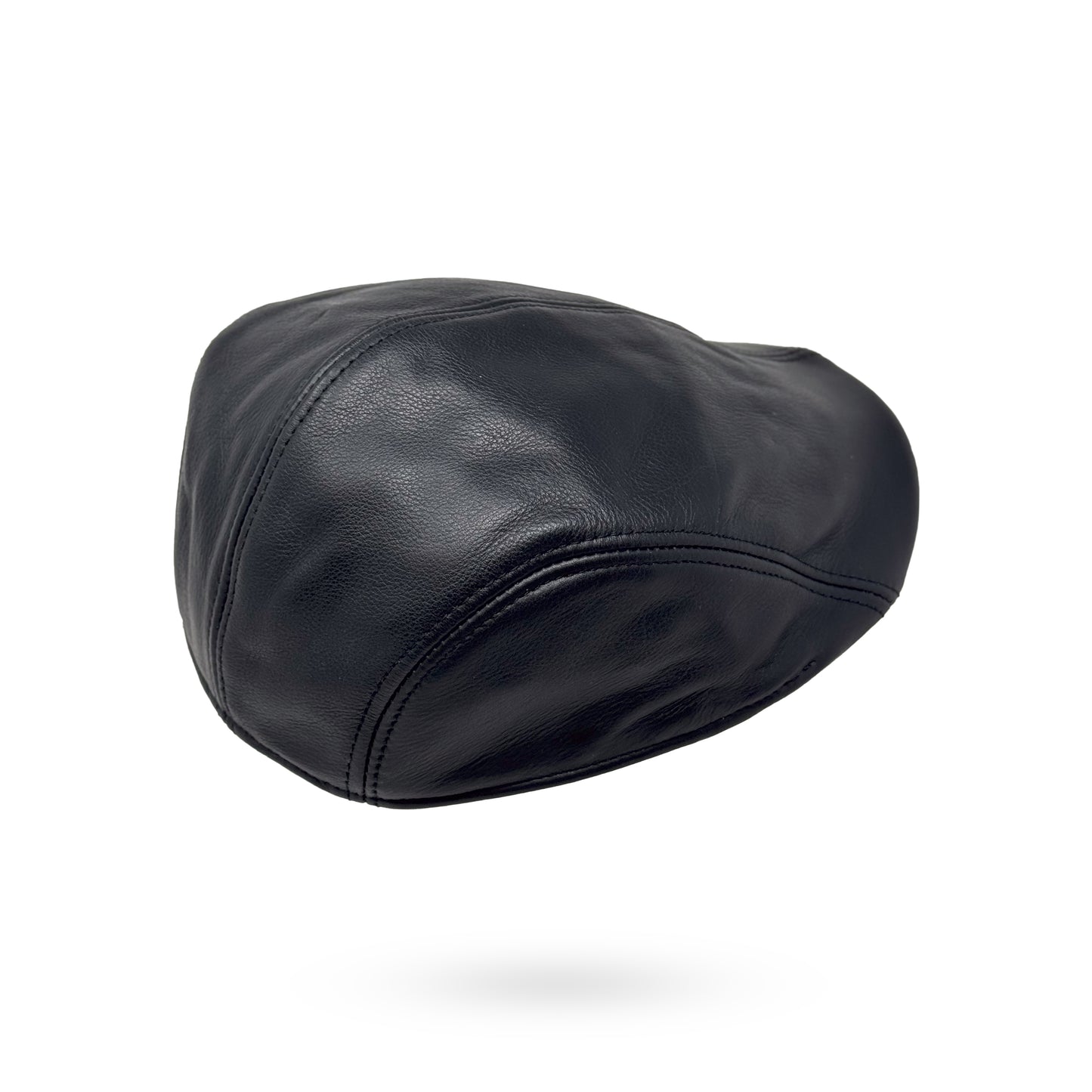 Herren Schiebermütze Flatcap Mütze Echt Leder Ledermütze Kappe Cap Schirmmütze